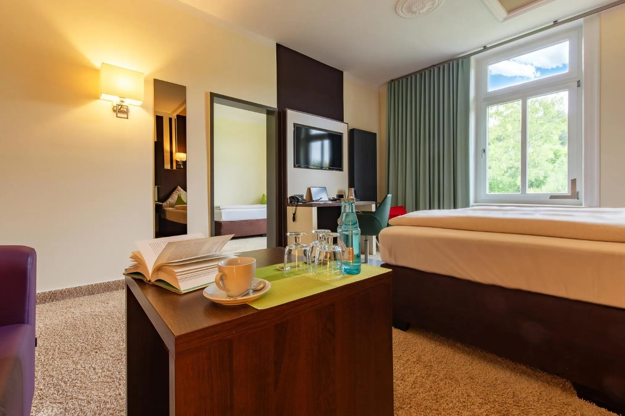 Bed in Parkhotel Bad Rehburg