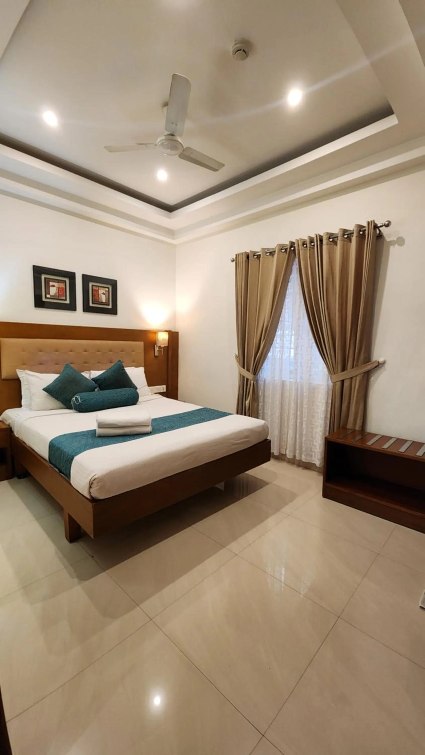 Bed in Vishnu Inn