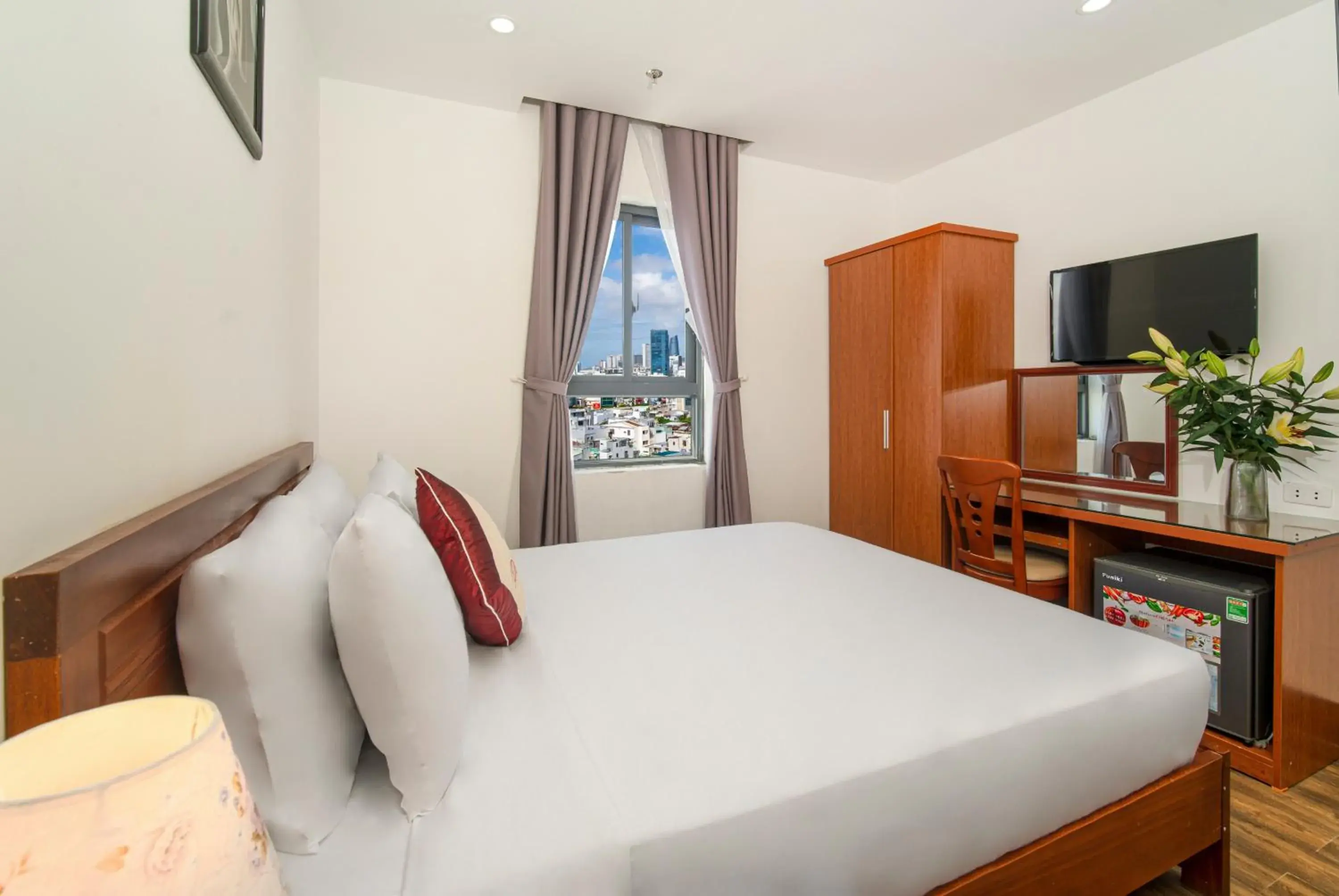 Double or Twin Room with City View in Phú An Hotel Double or Twin Room with City View in Phú An Hotel