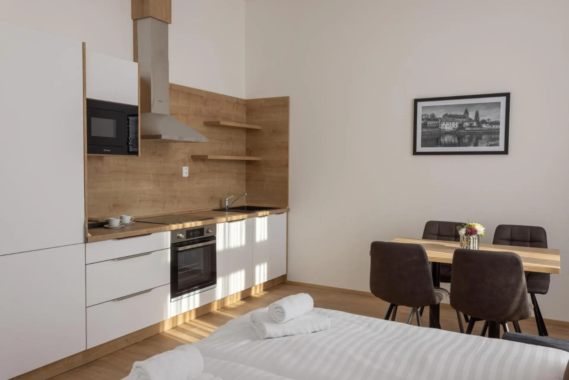 Kitchen or kitchenette in Residence Morris Mladá Boleslav