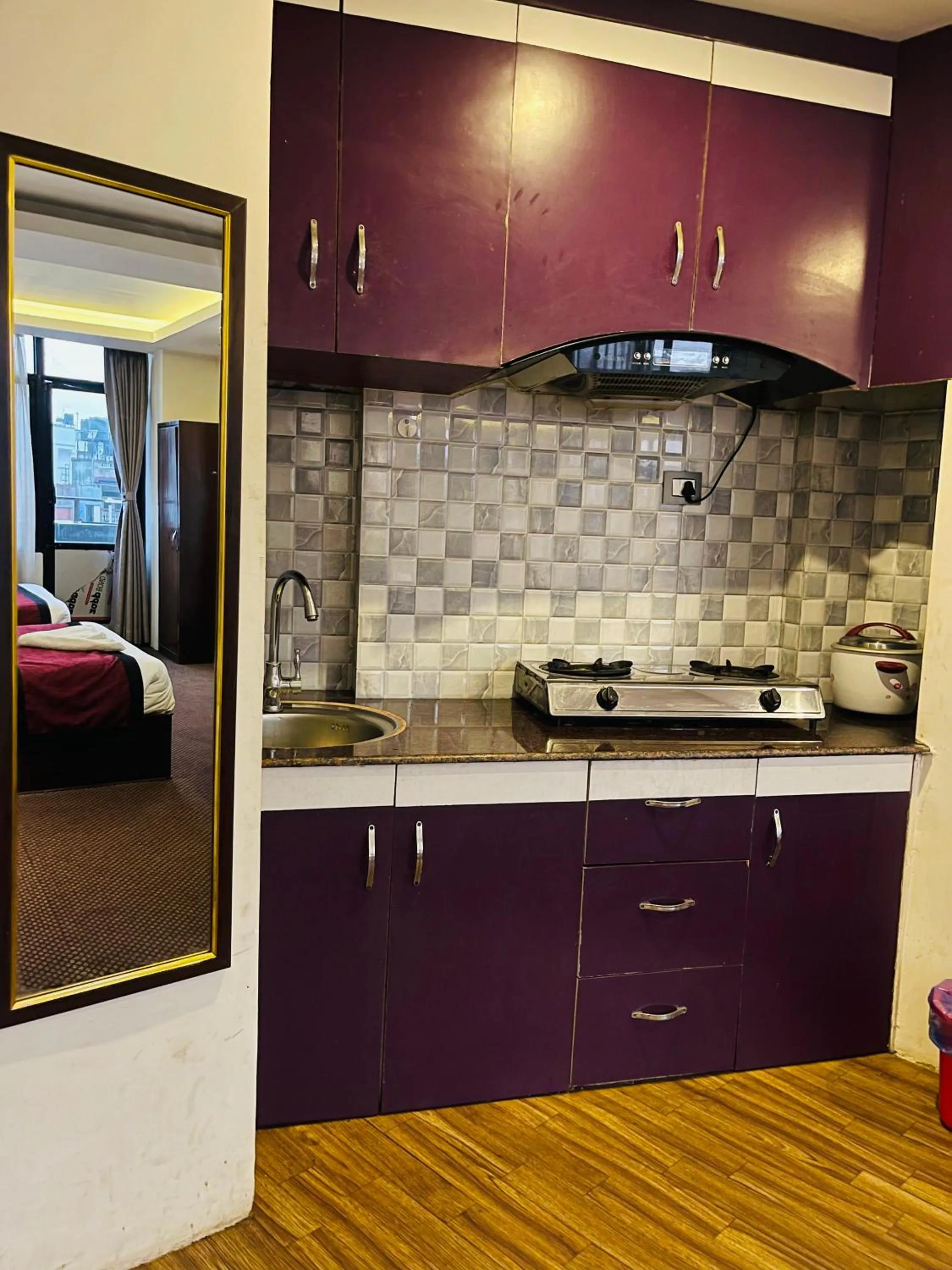 Kitchen or kitchenette in Hotel de Universal