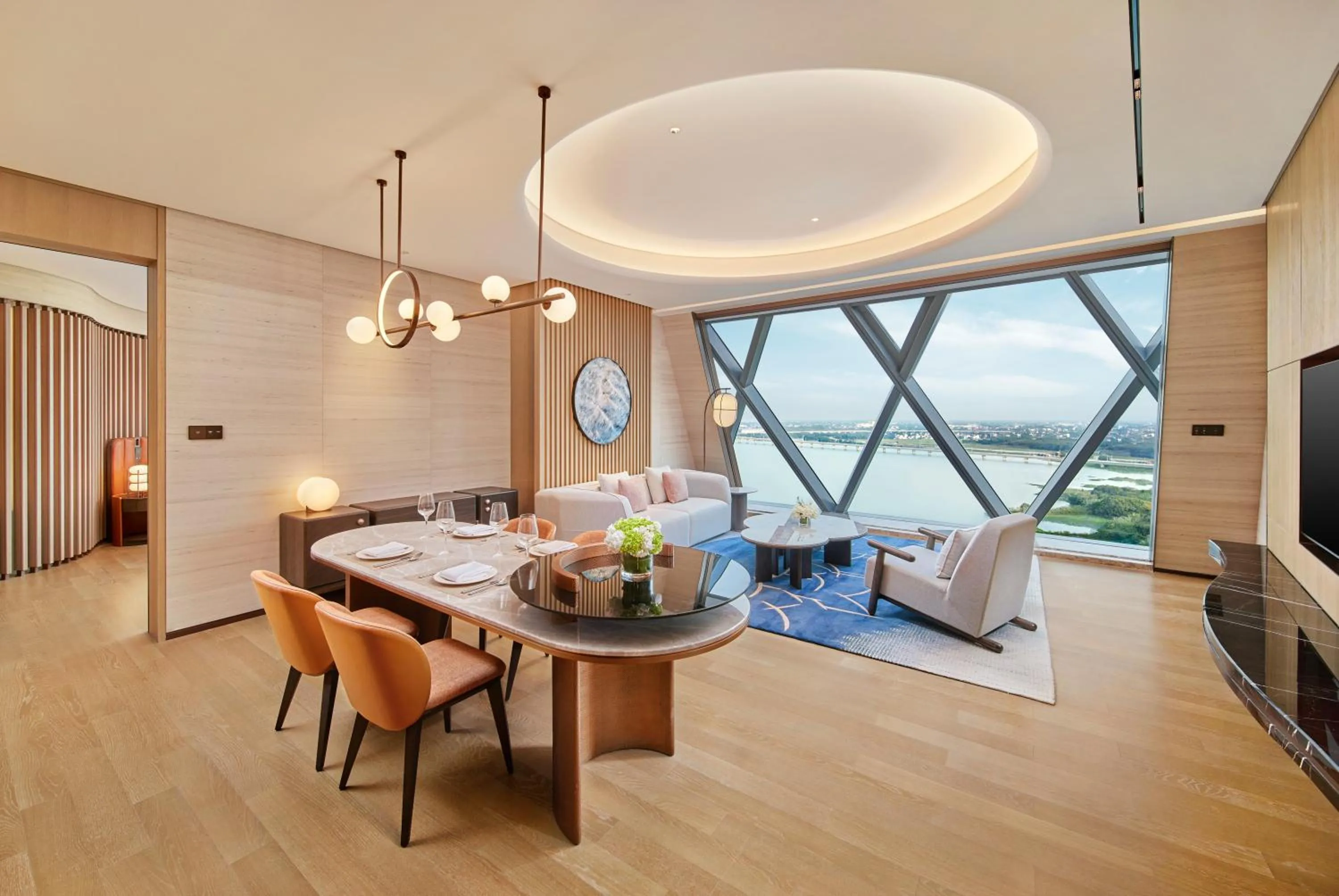 Living room in Hilton Huzhou Nanxun