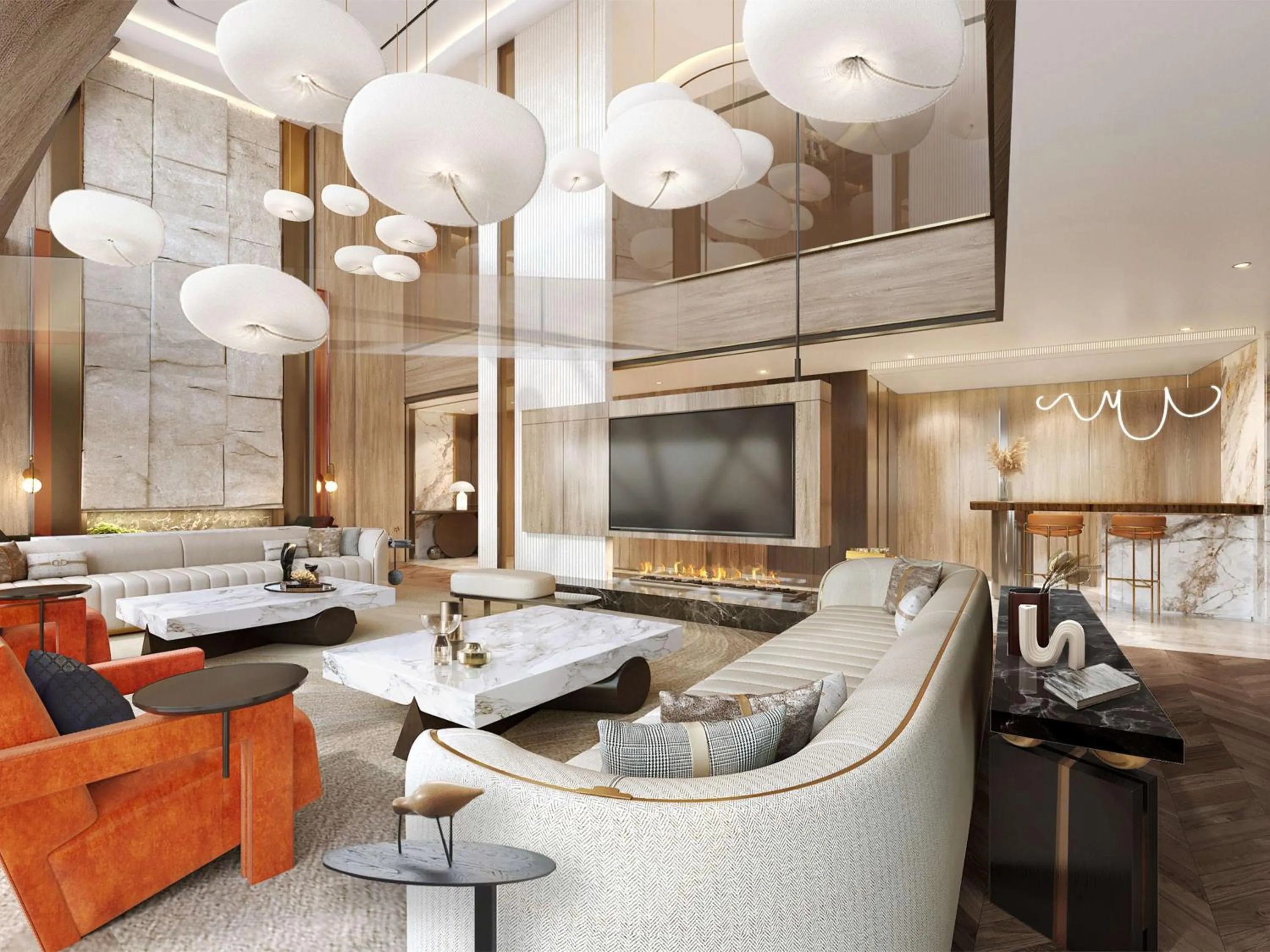 Living room in Hilton Huzhou Nanxun