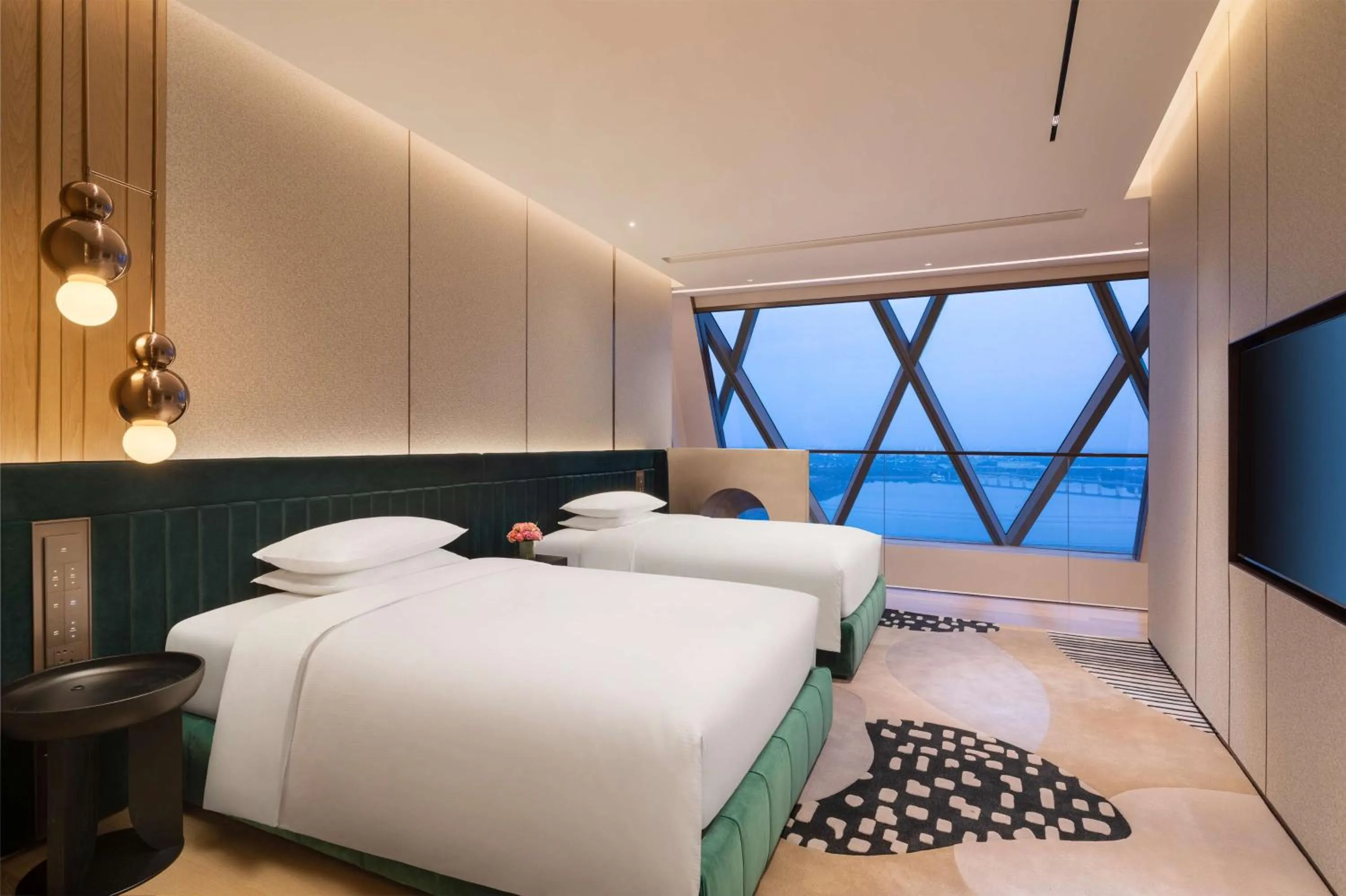 View (from property/room), Bed in Hilton Huzhou Nanxun