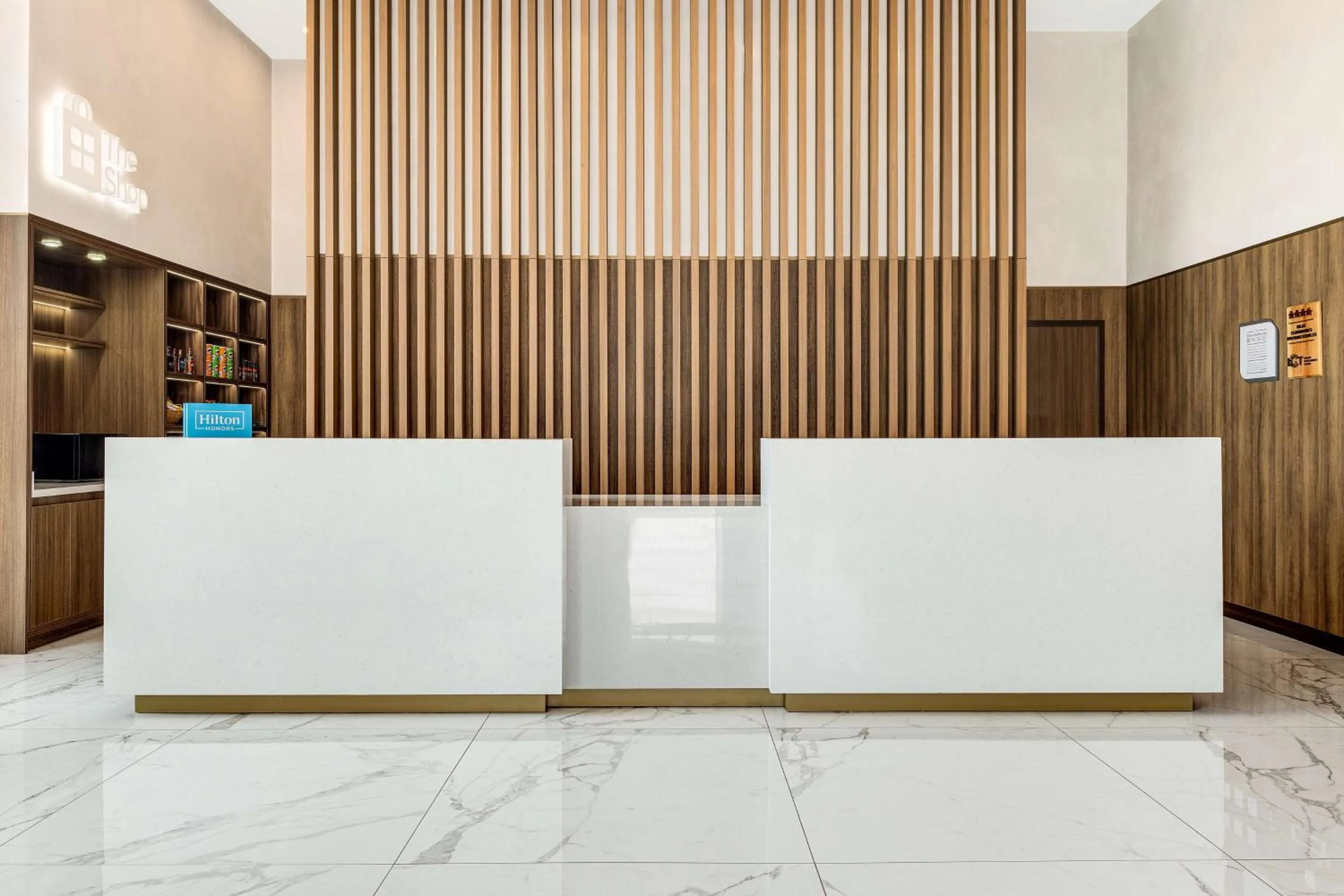 Lobby or reception in Hilton Garden Inn San Jose Airport City Mall