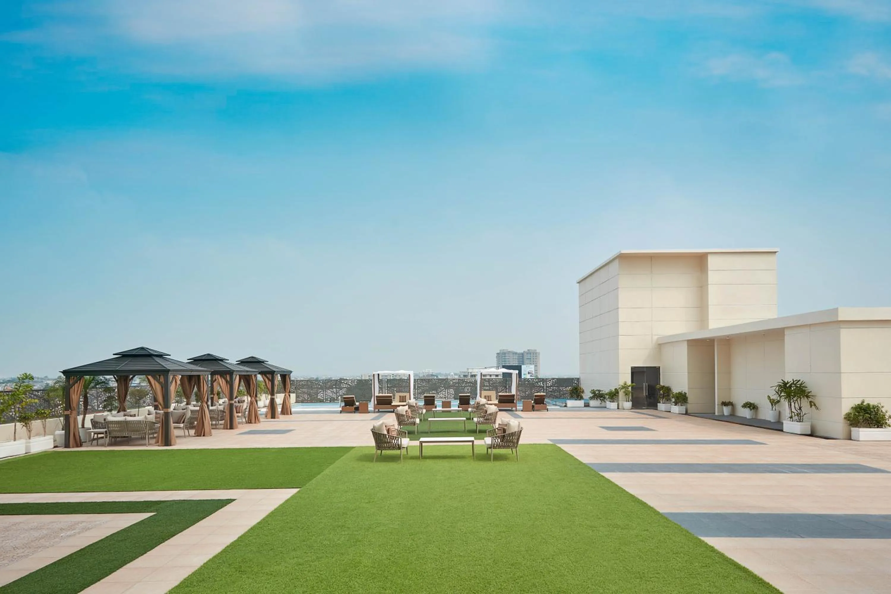 Balcony/Terrace in Doubletree By Hilton Varanasi