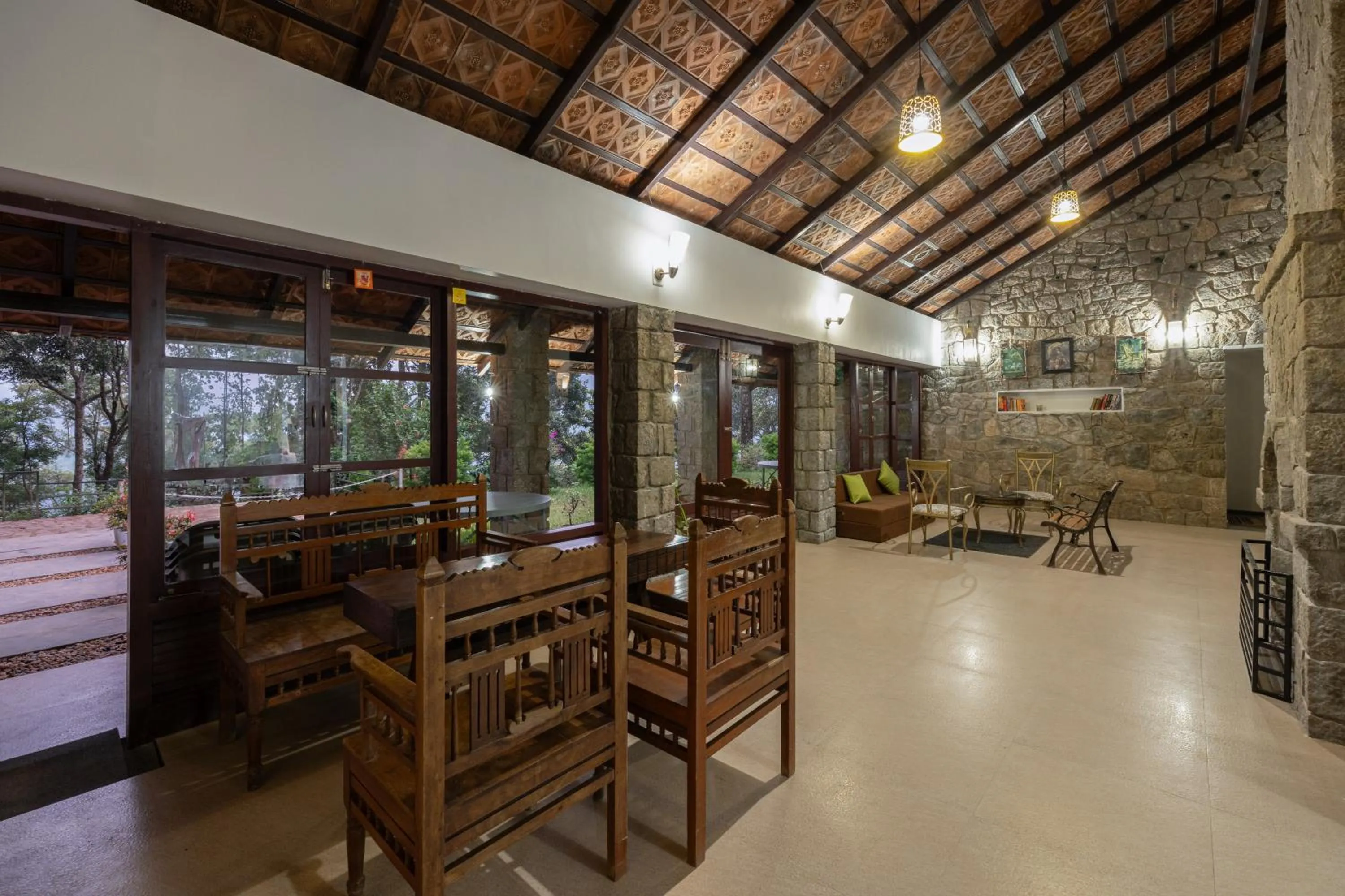 Living room in Avadale Munnar (Stag Groups Not Allowed)