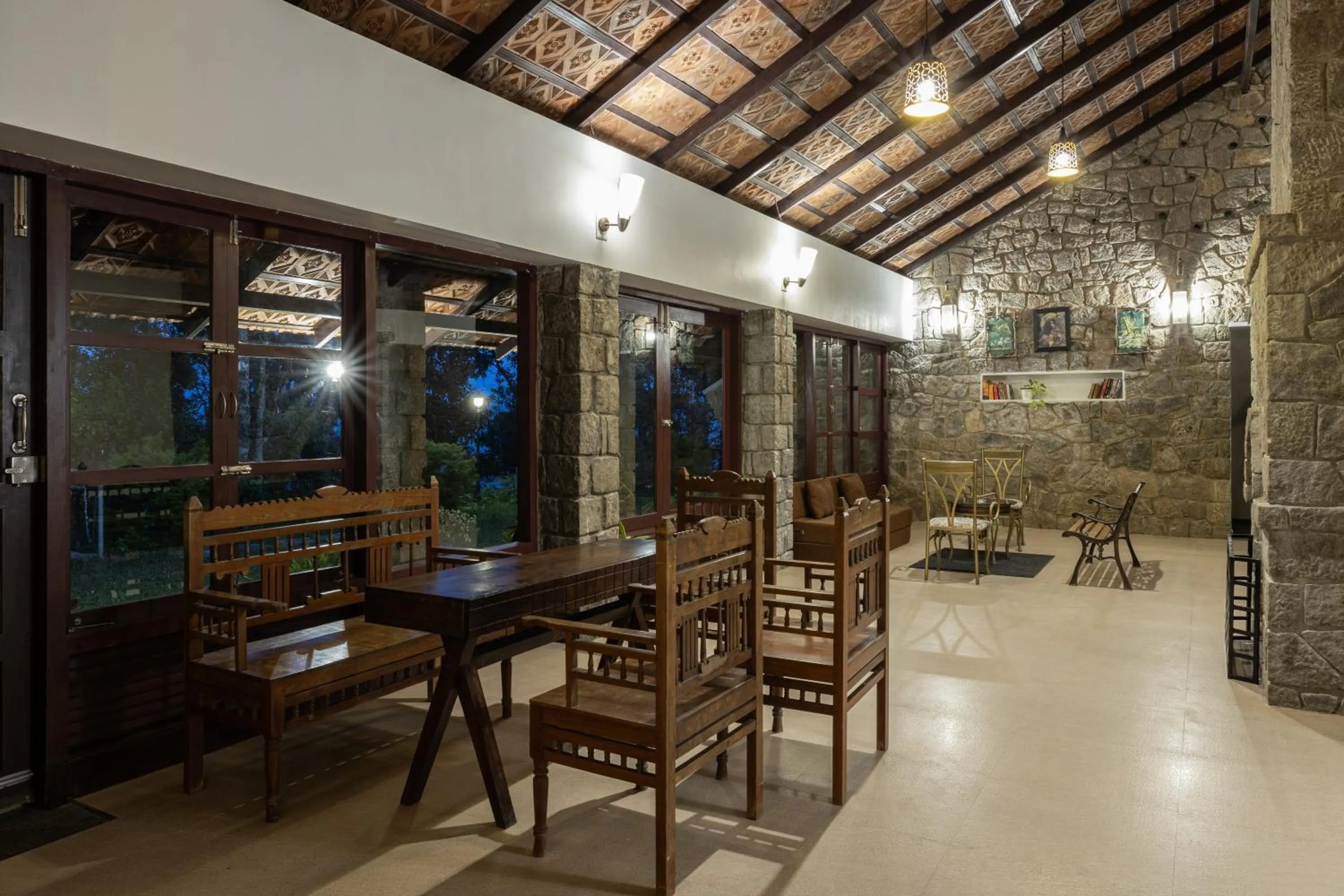 Living room in Avadale Munnar (Stag Groups Not Allowed)