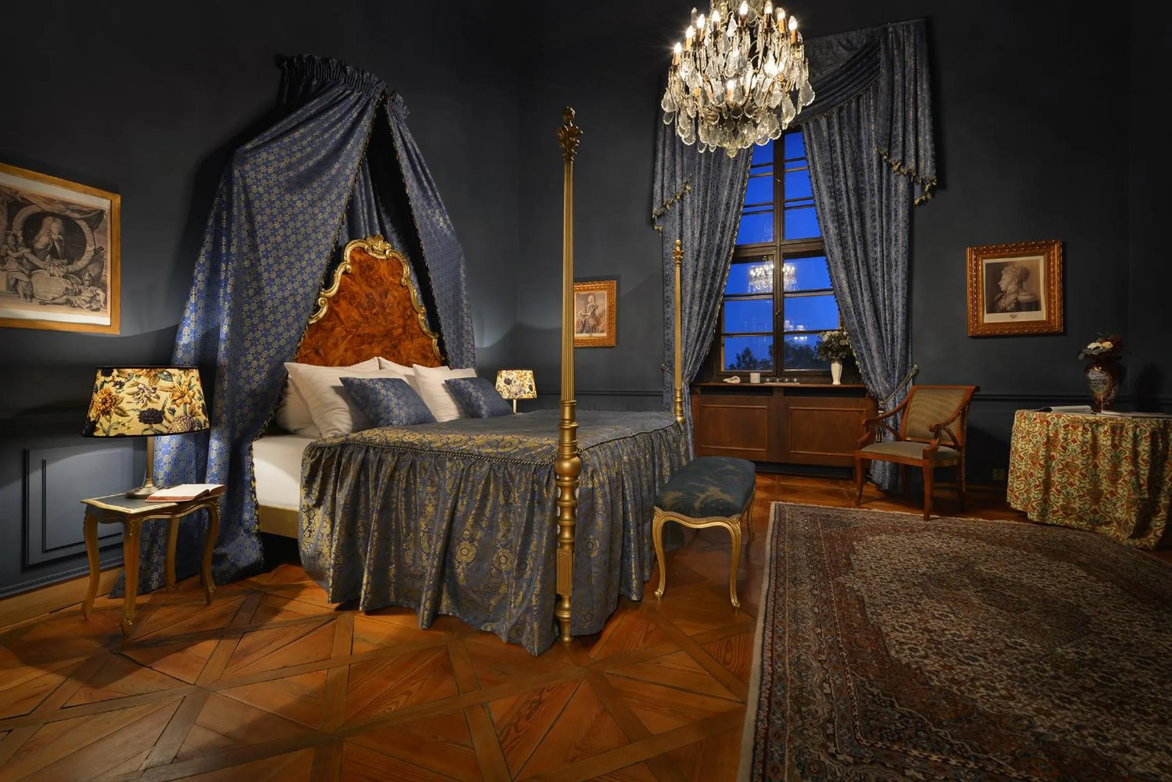 Bed in Chateau Loucen Garden Retreat