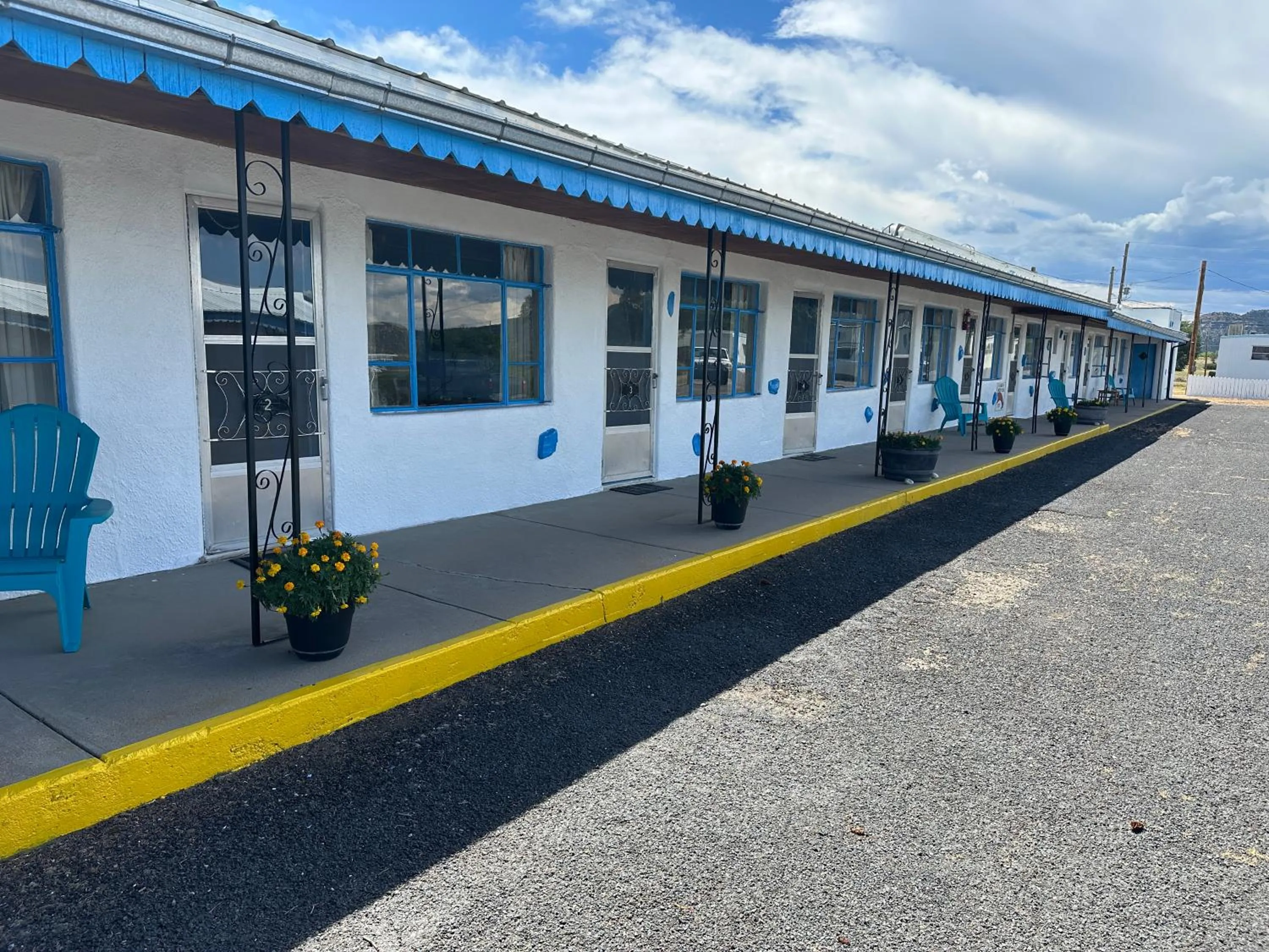 Patio in Maverick Motel
