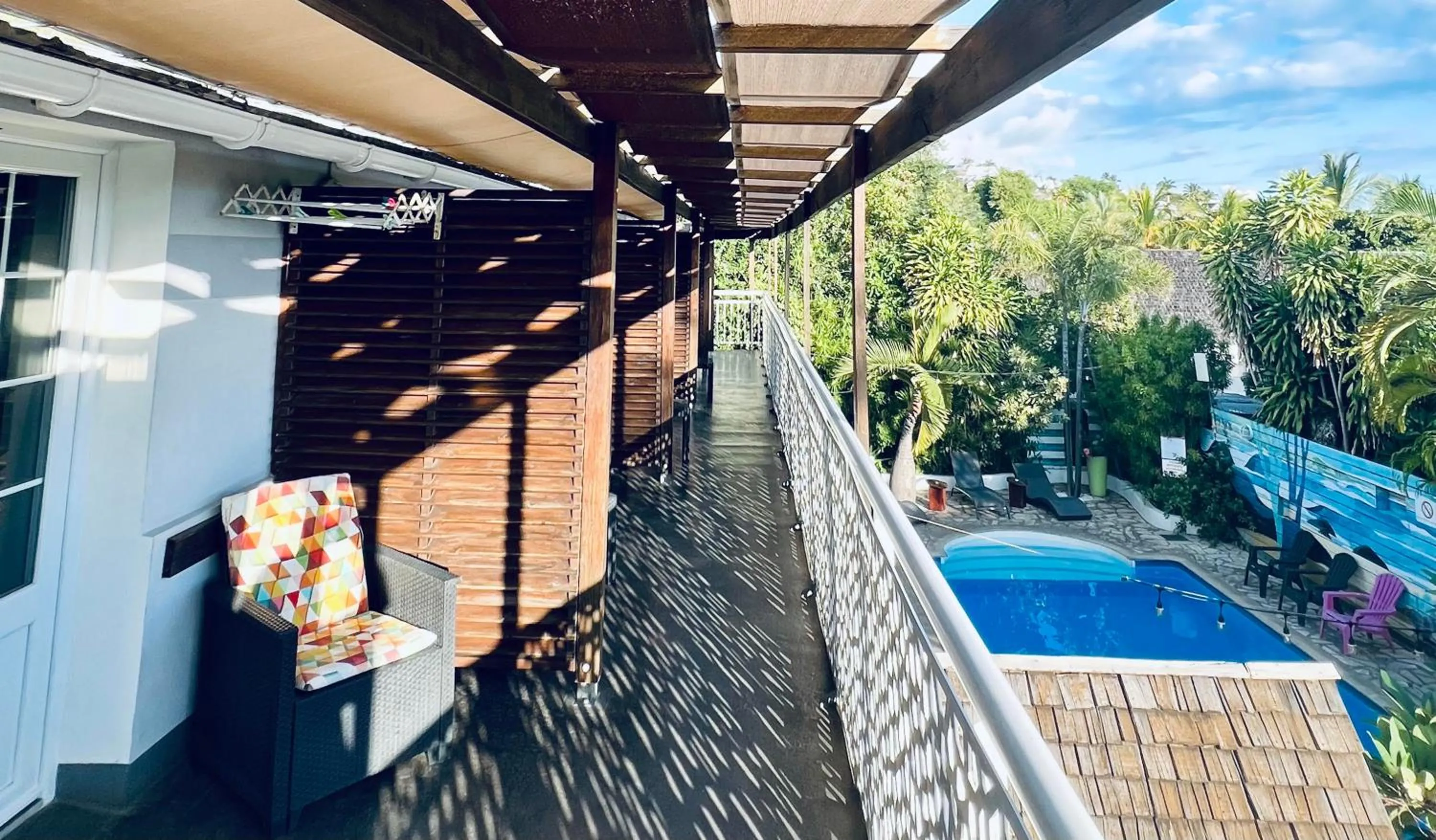 Double Room with Pool View in Hôtel Ylang-Ylang