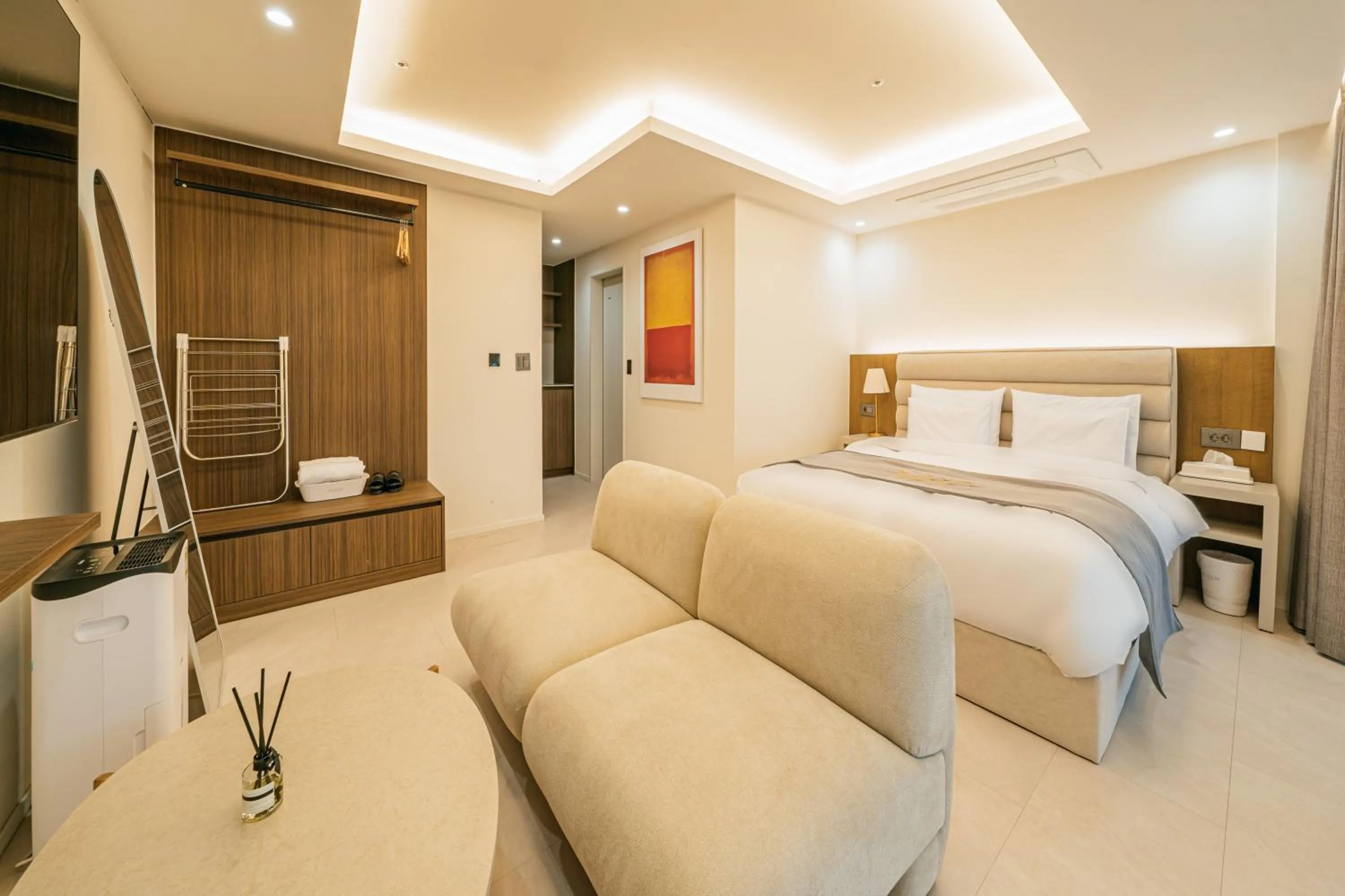 Bed in Haeilri Pool&SPA Hotel