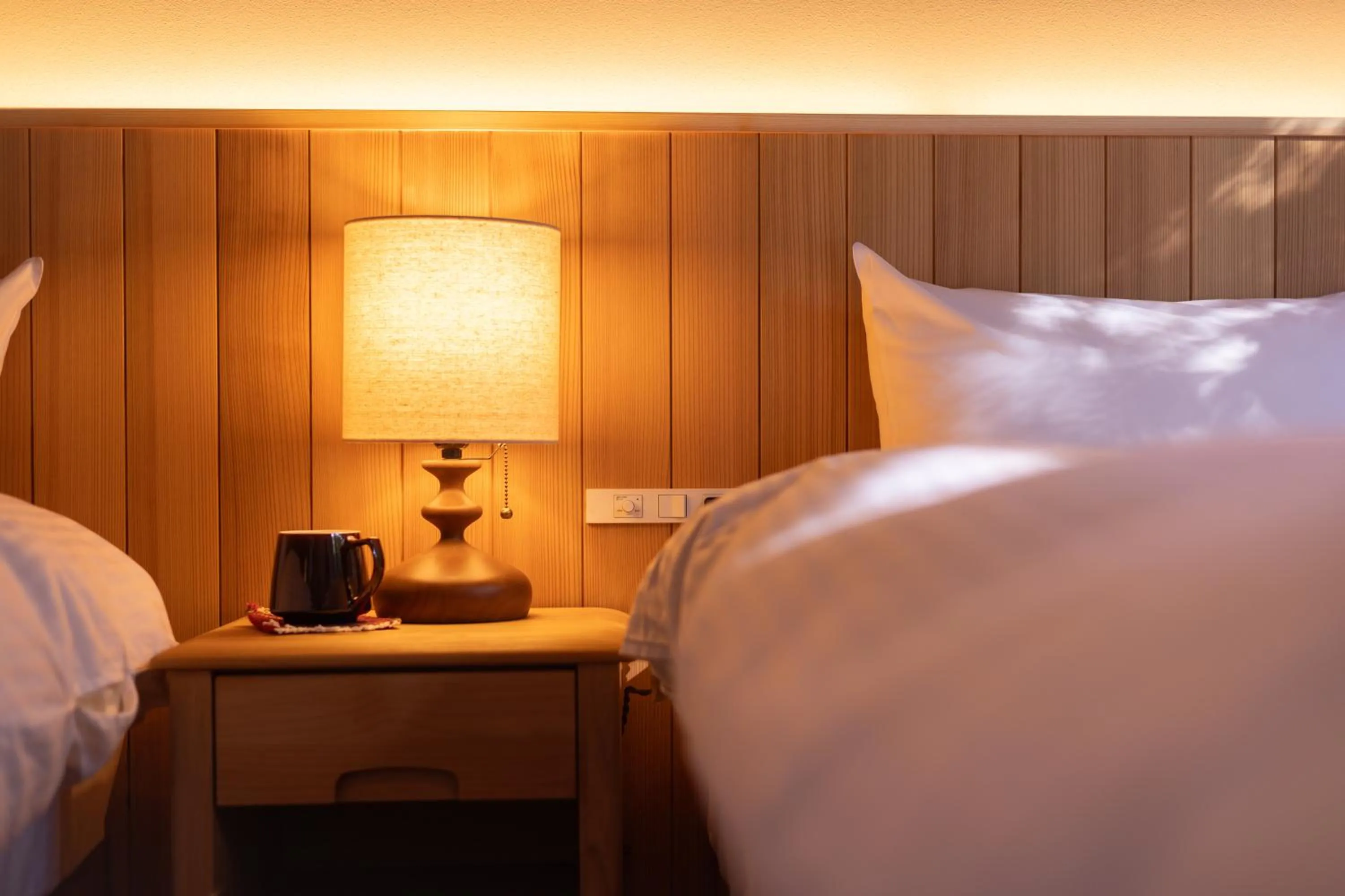 Bed in Hotarutei Villas