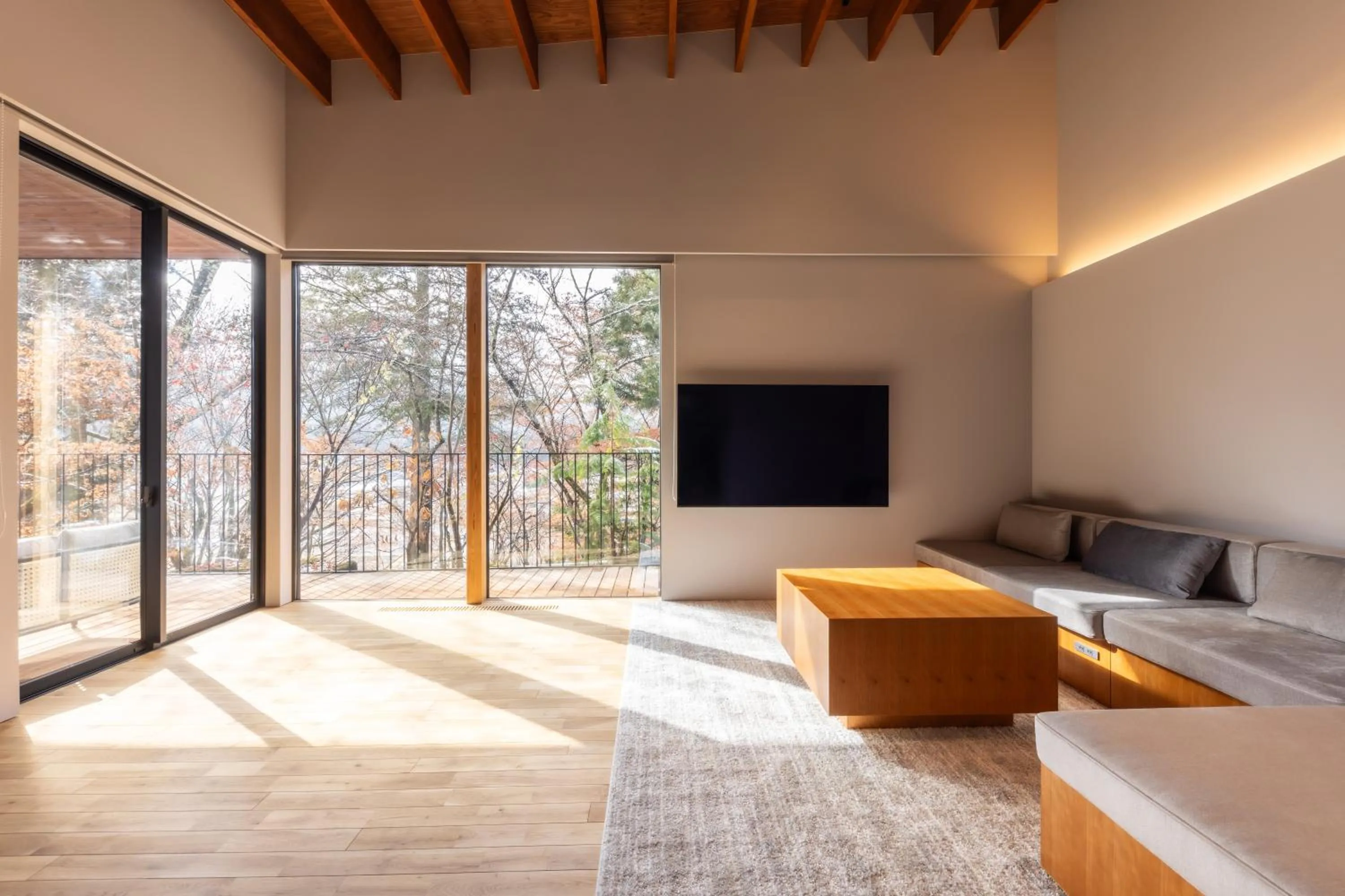 Living room in Hotarutei Villas