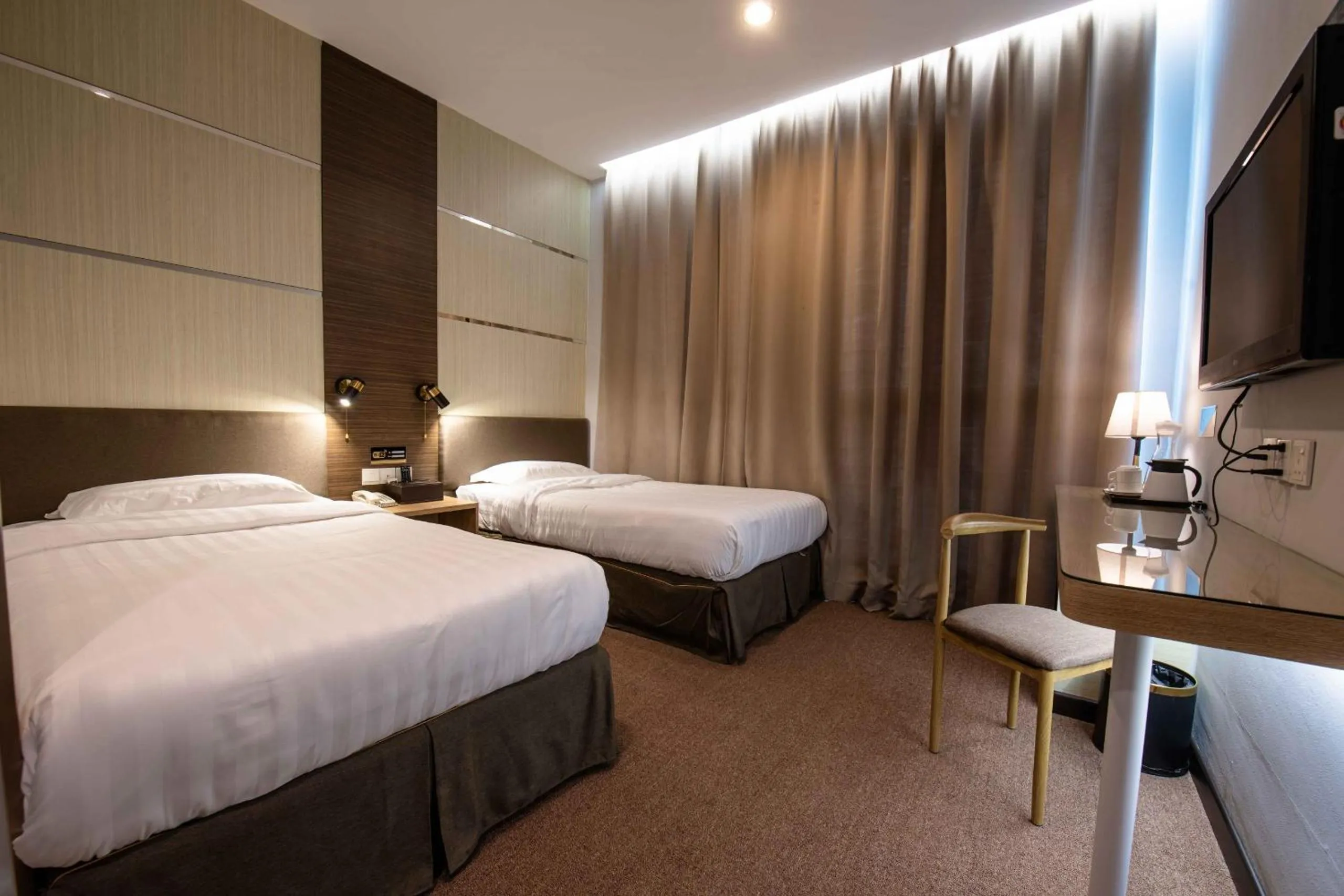 Bedroom, Bed in Hotel Meliden