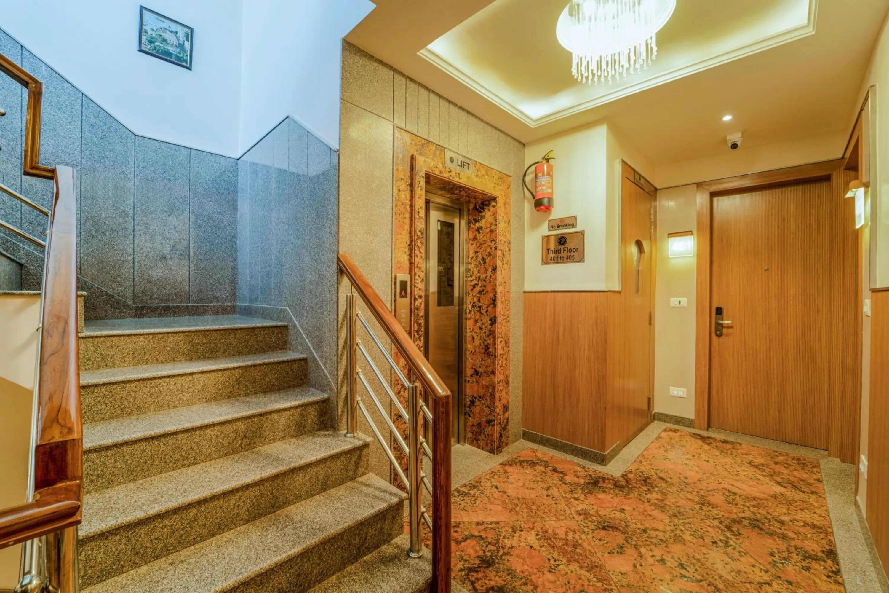 elevator in Hotel The Grand Dewan