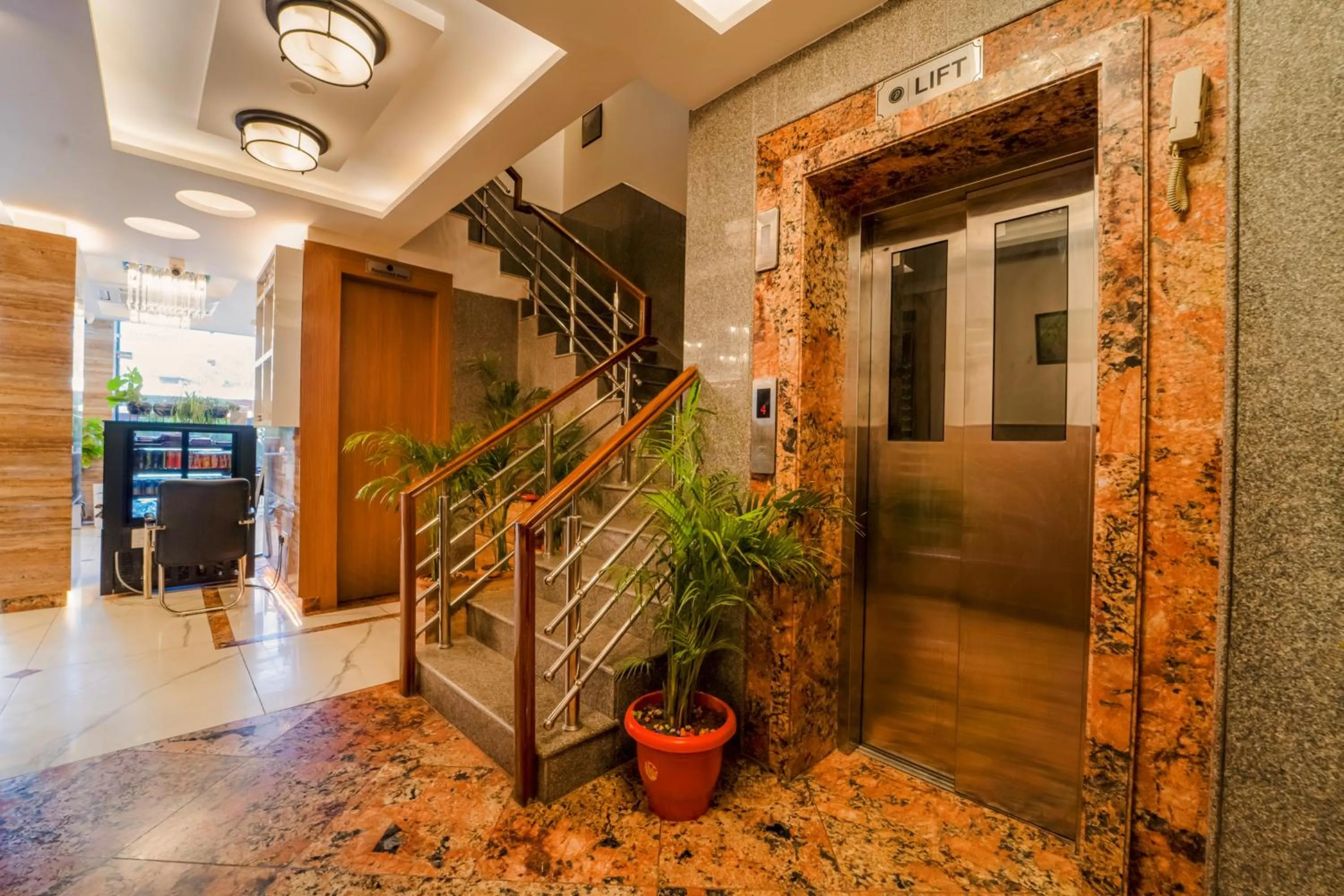 elevator in Hotel The Grand Dewan