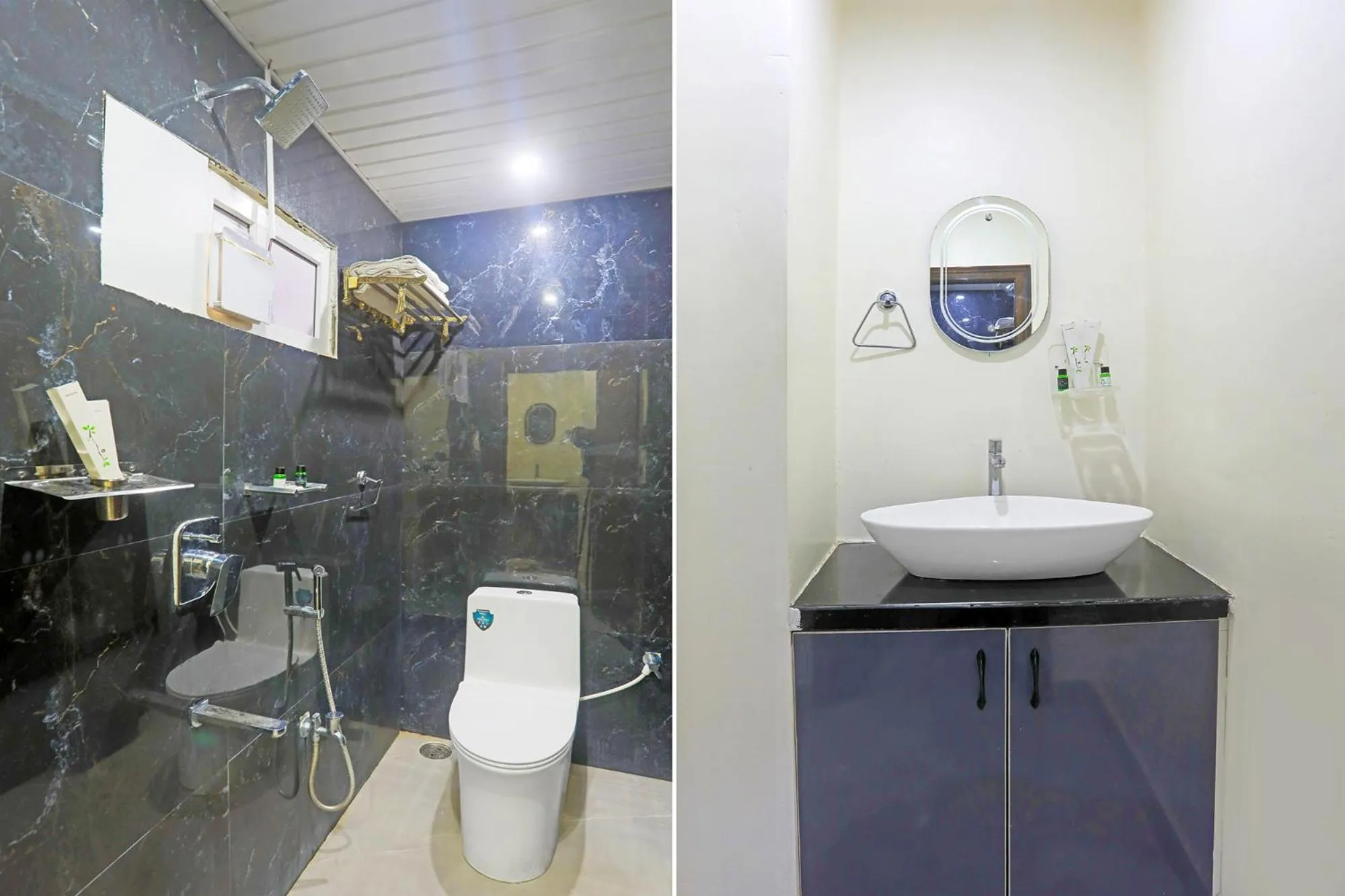 Bathroom in FabHotel RR Residency I - Nr Khammam Bus Stand