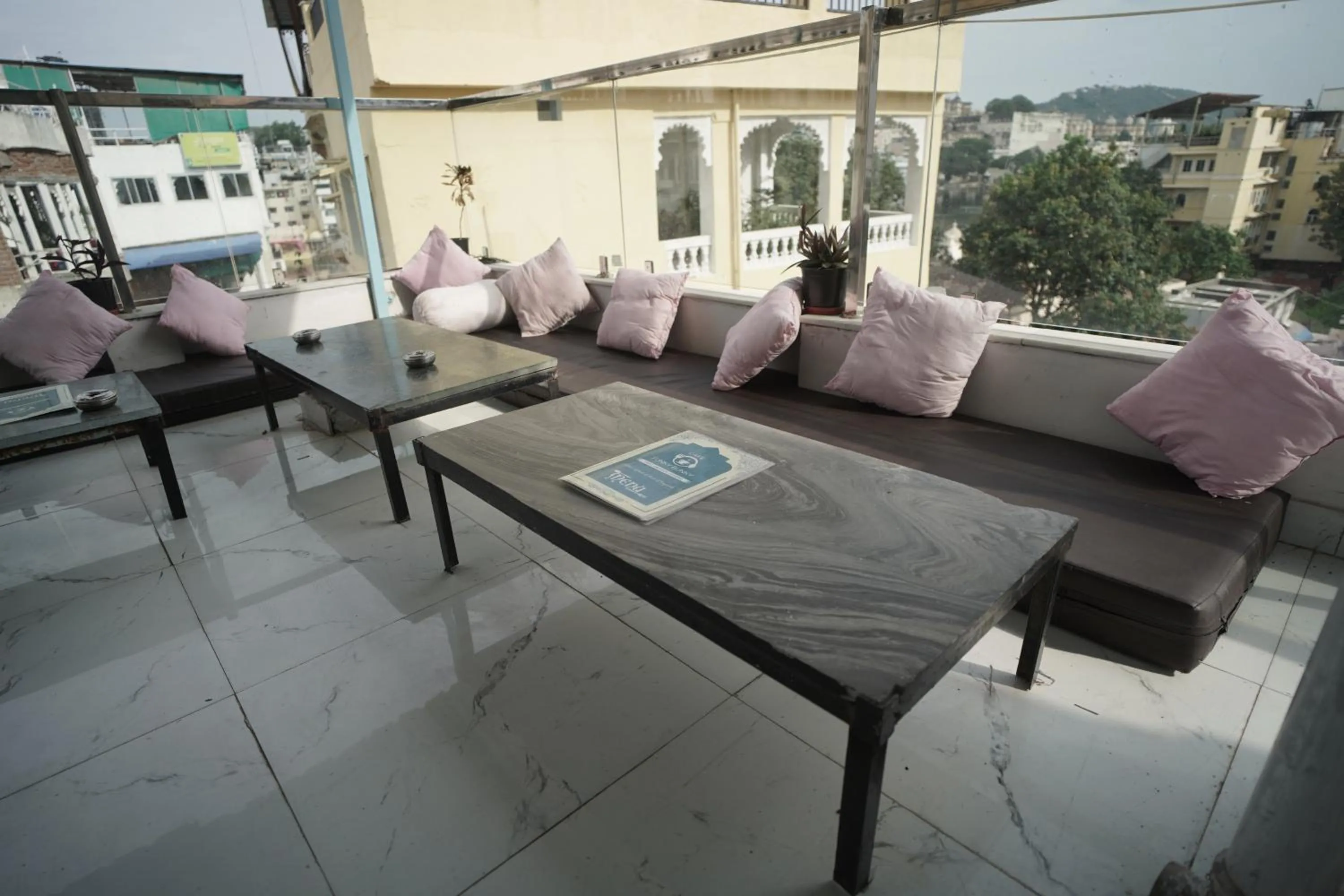 Seating area in Hostel Funky Bunky