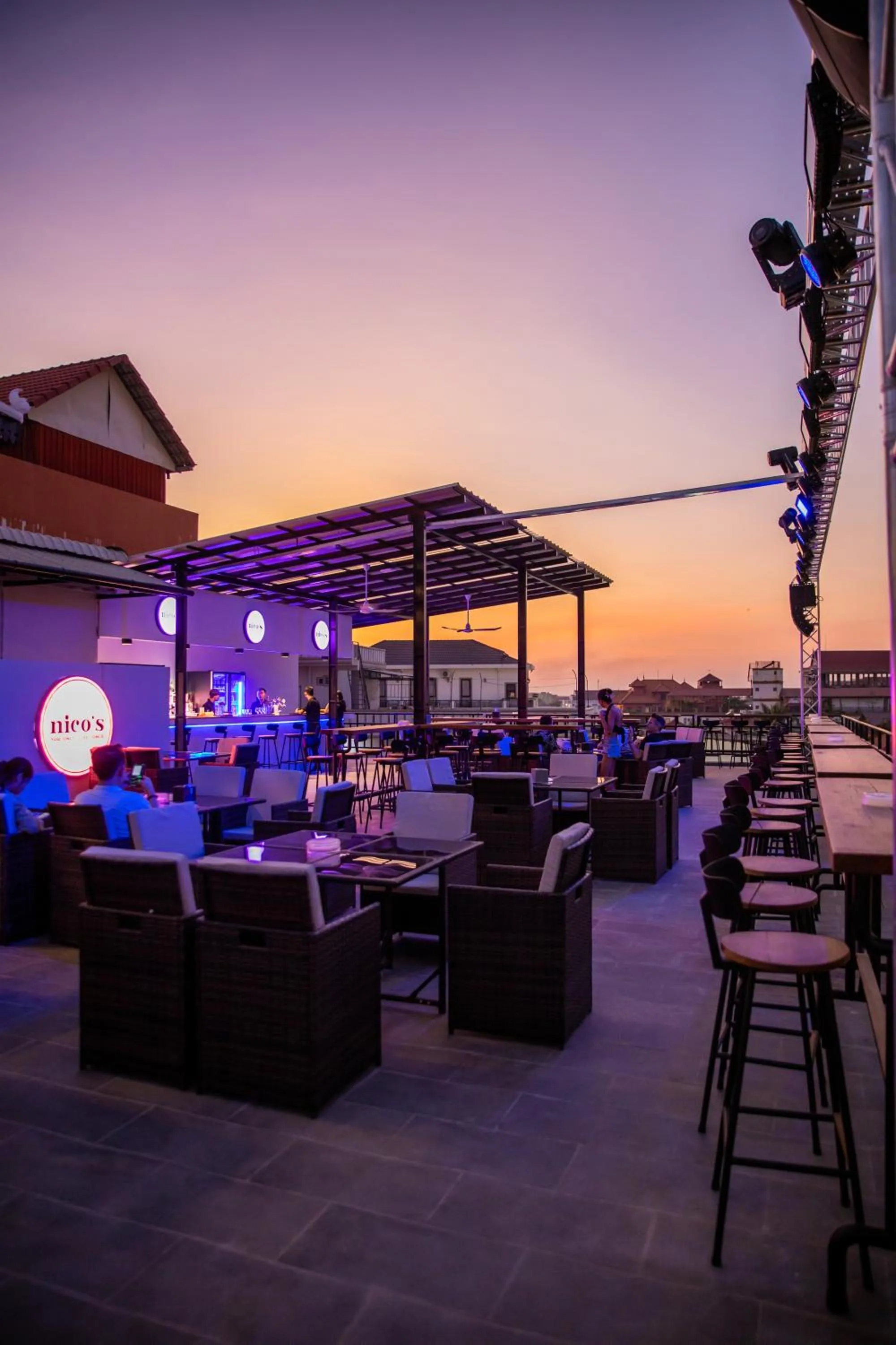 Lounge or bar in Nico’s Hotel and SkyBar