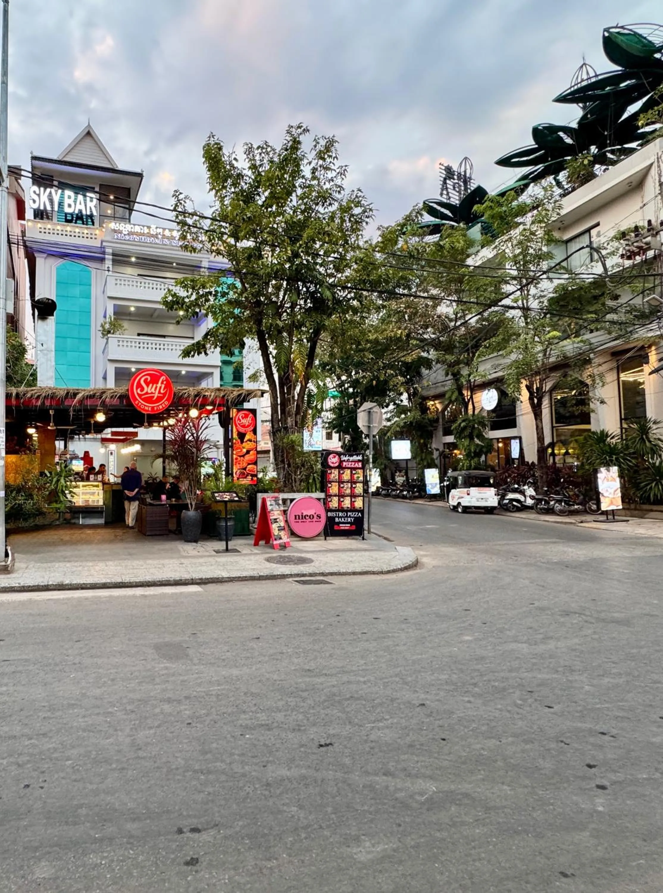 Property building in Nico’s Hotel and SkyBar