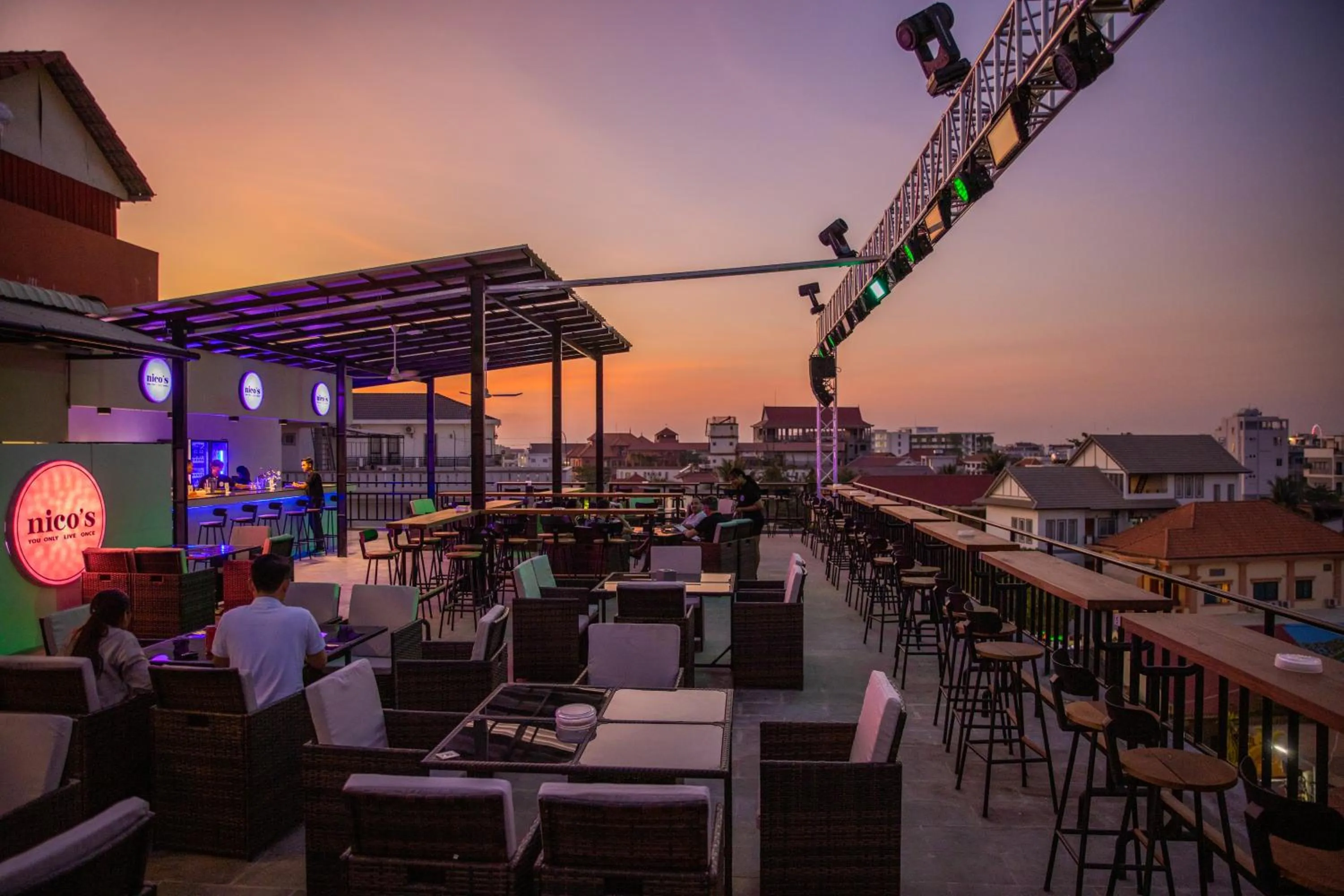 Lounge or bar in Nico’s Hotel and SkyBar