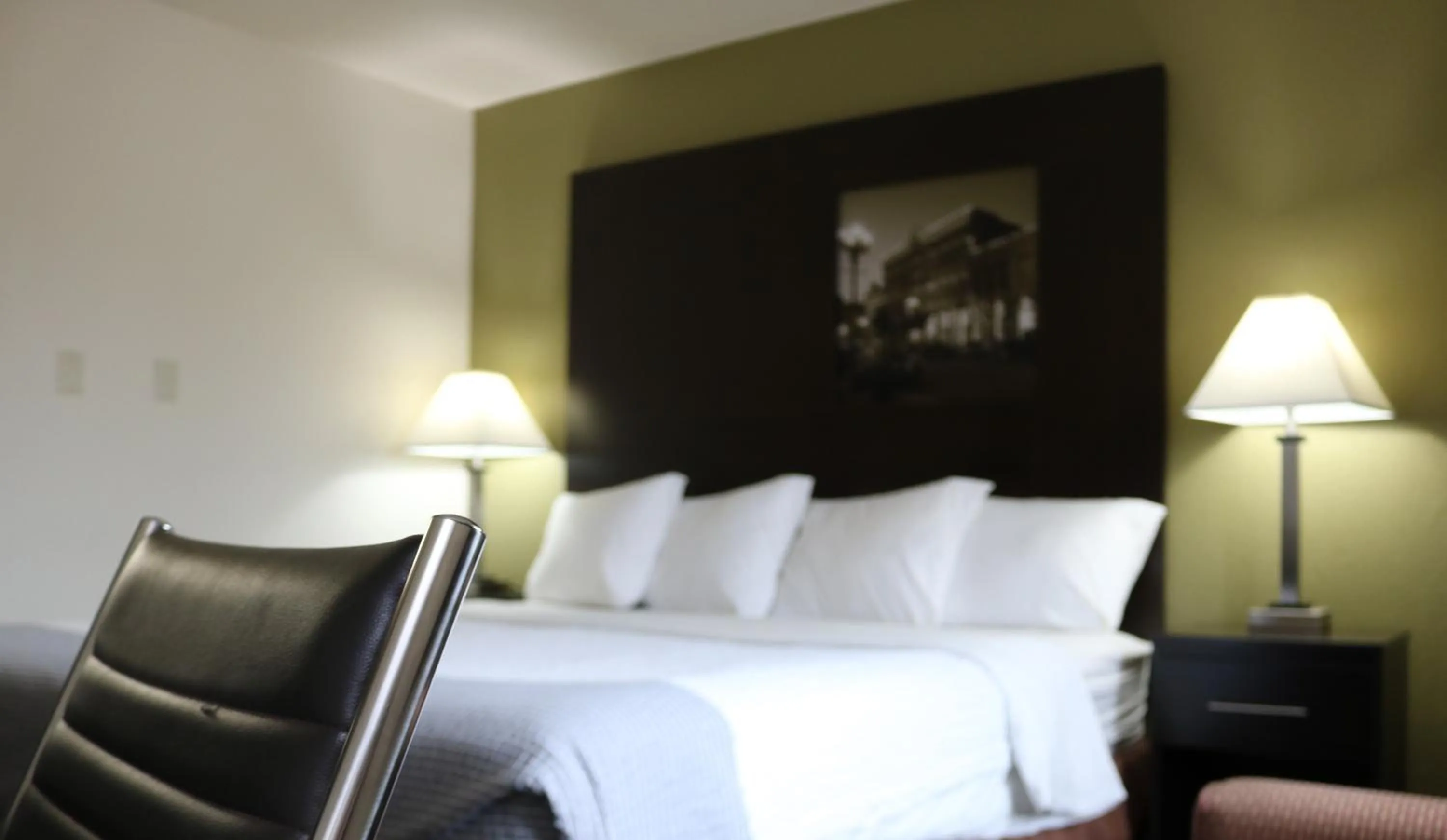 Bed in Super 8 by Wyndham La Crosse