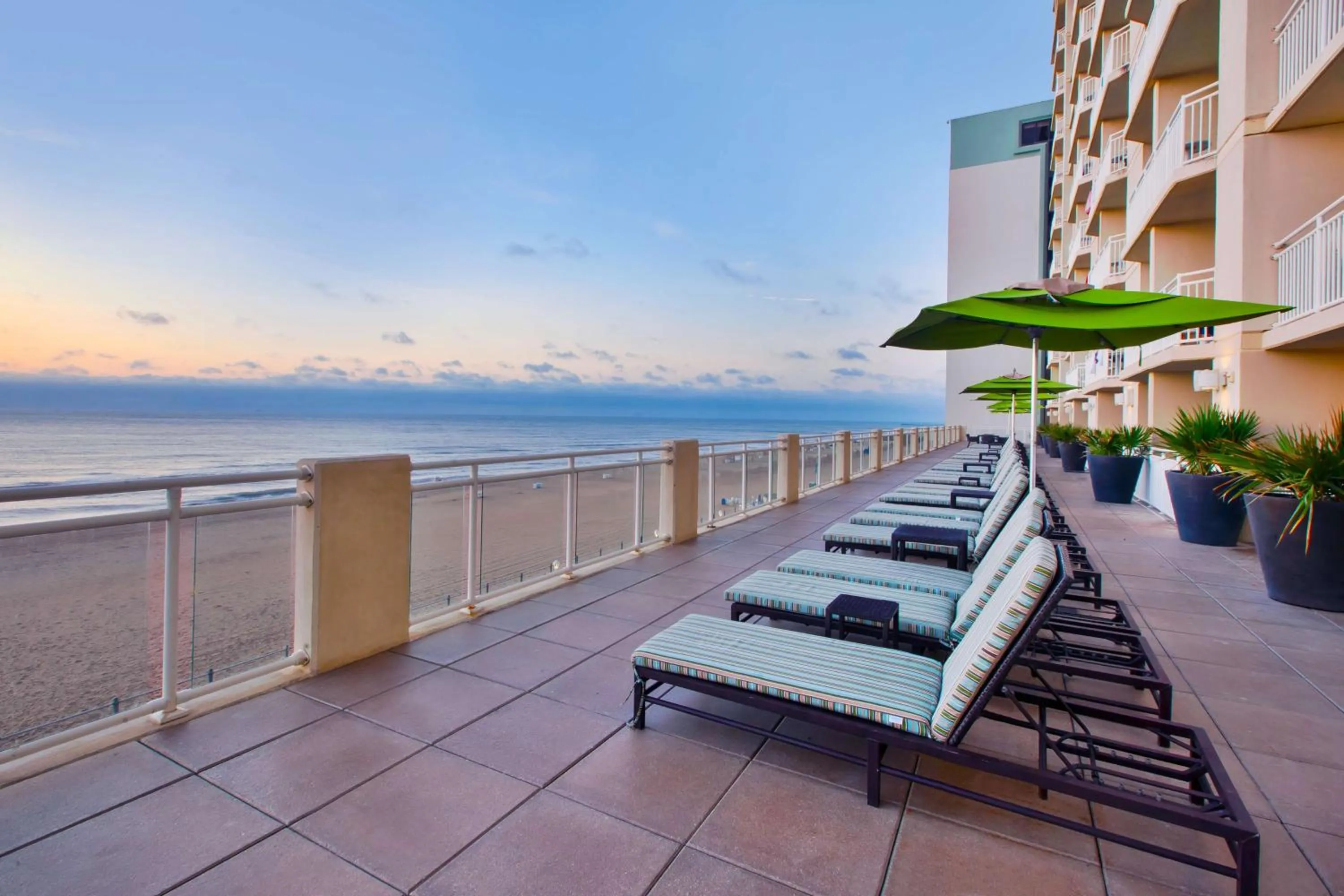 Patio in Hilton Garden Inn Virginia Beach Oceanfront