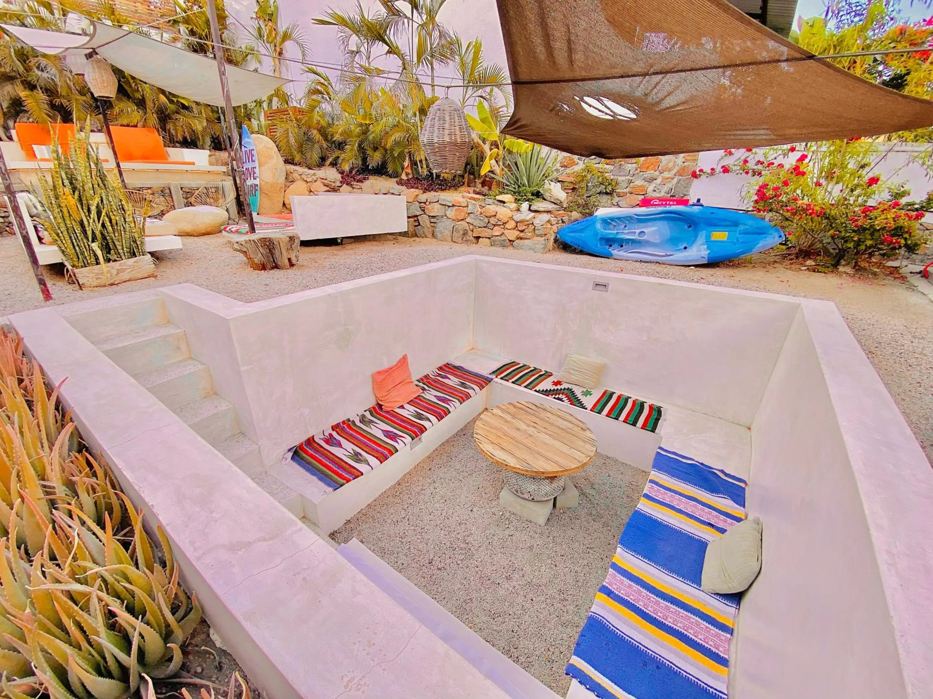 Balcony/Terrace in Perro Surfero Hotel Boutique - Todos Santos, BCS