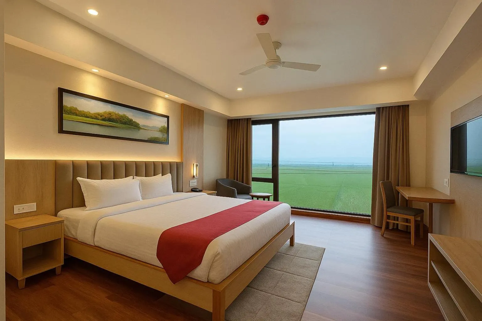 Photo of the whole room, Bed in Mystique Mayong Resort
