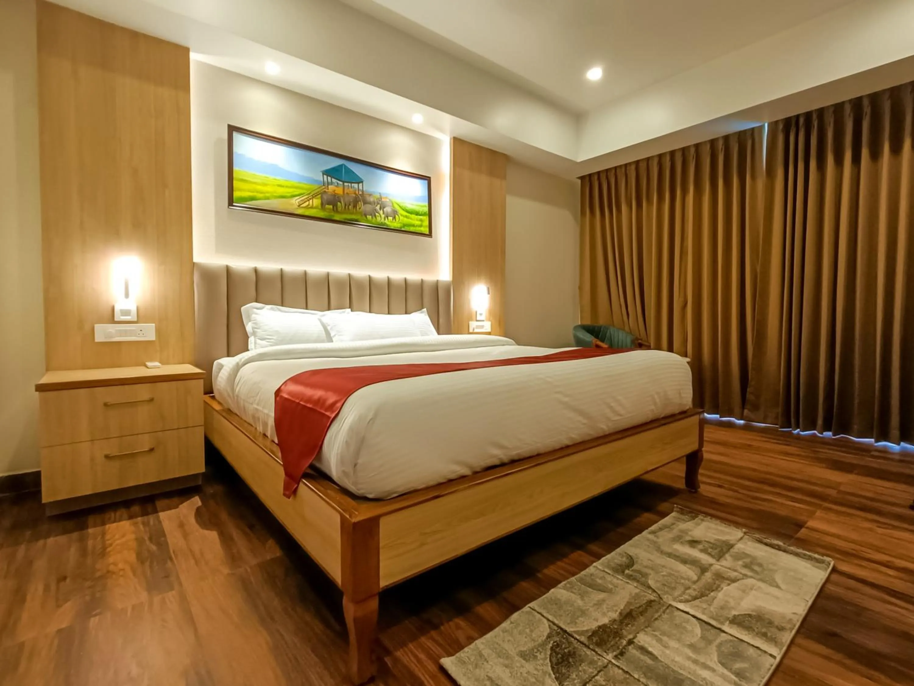 Bed in Mystique Mayong Resort