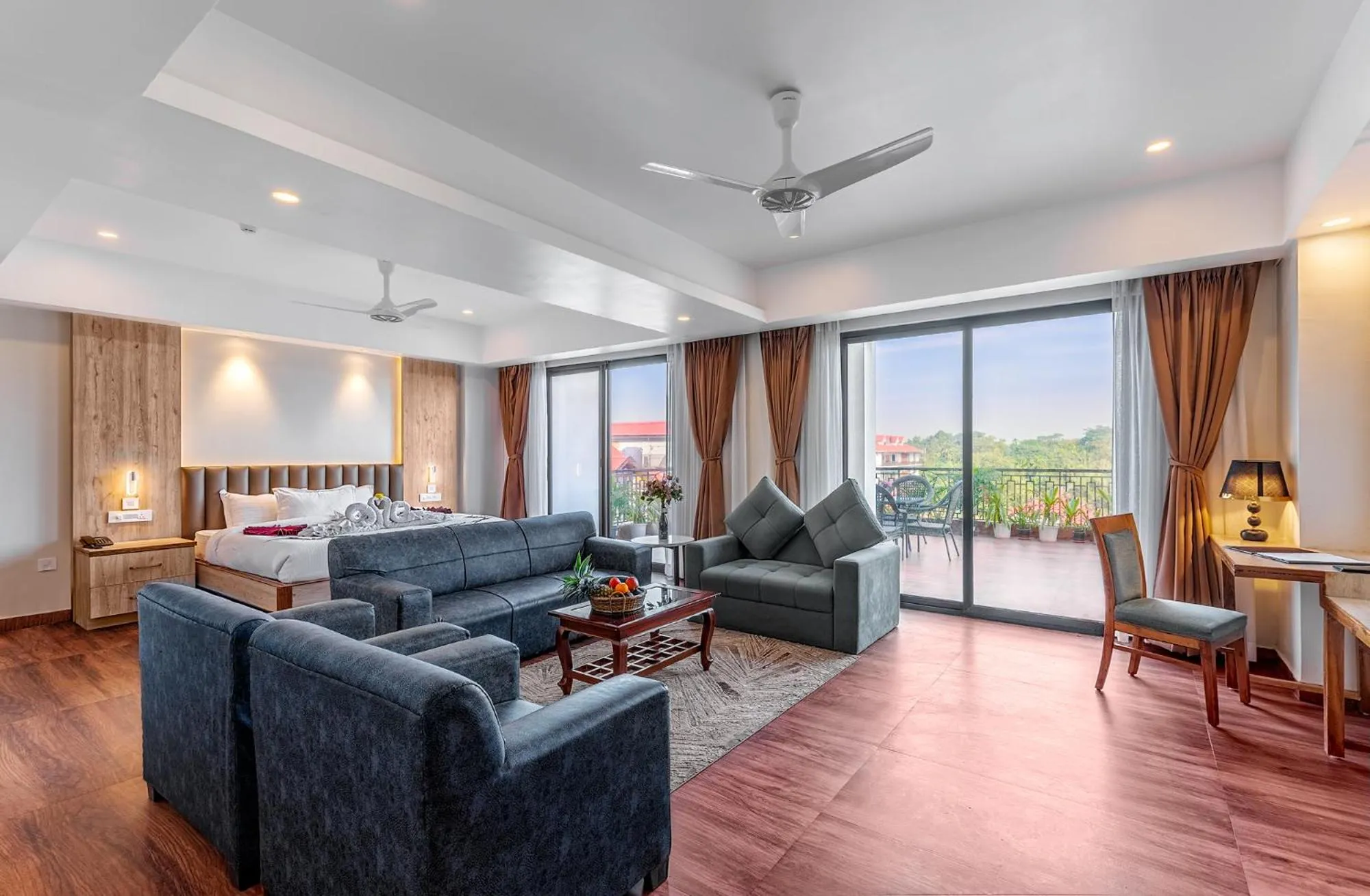 Living room, Bed in Mystique Mayong Resort