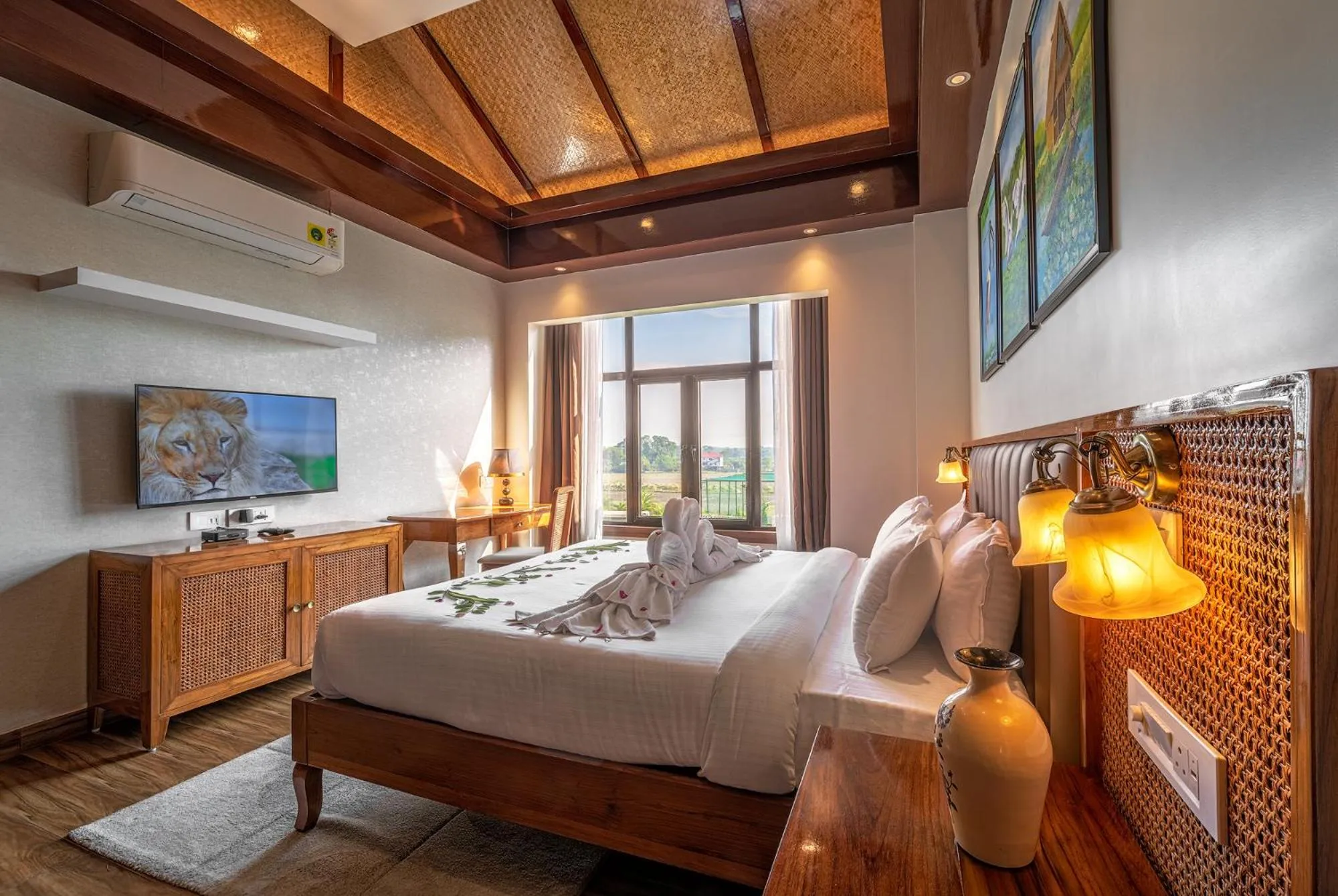 Bed in Mystique Mayong Resort