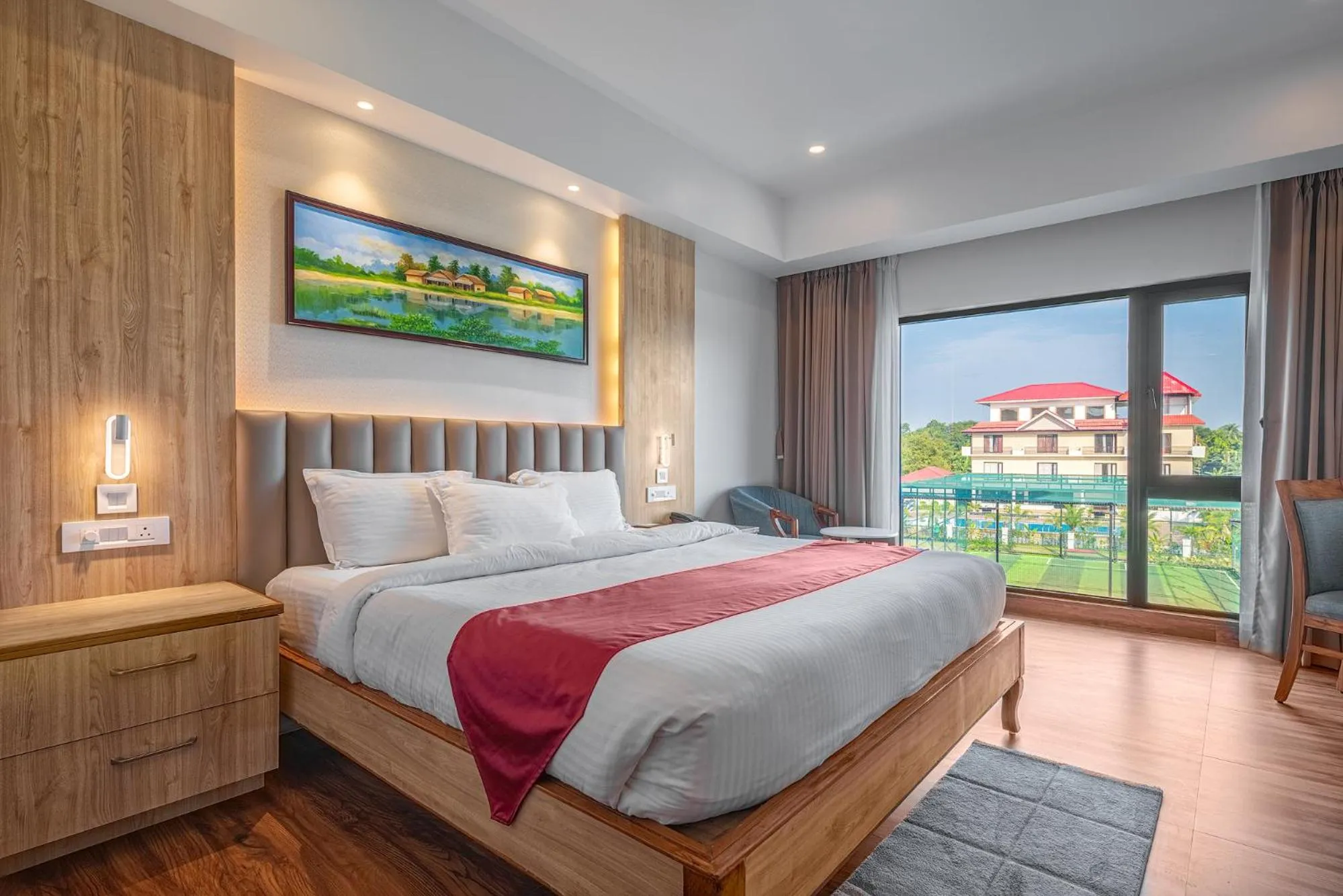 Bed in Mystique Mayong Resort