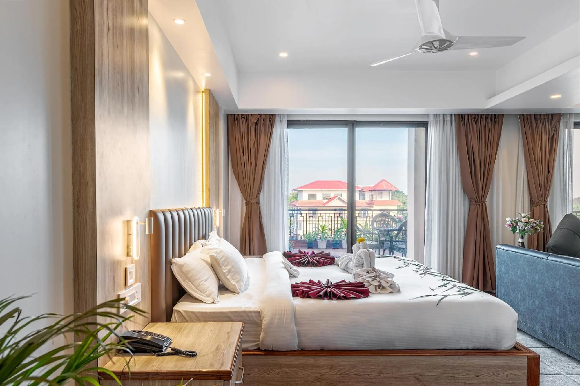 Bed in Mystique Mayong Resort