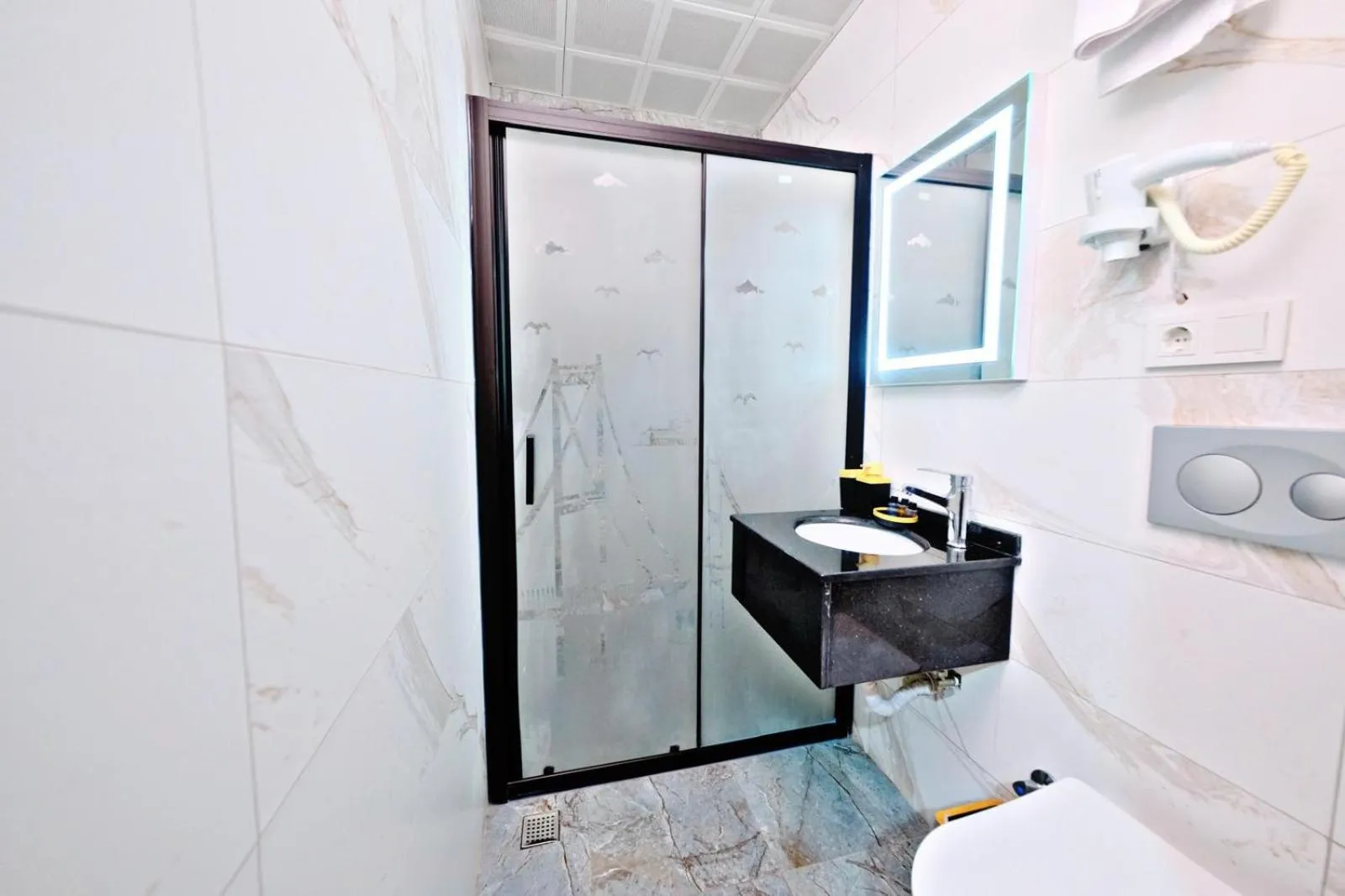 Shower in Yellow Mansion