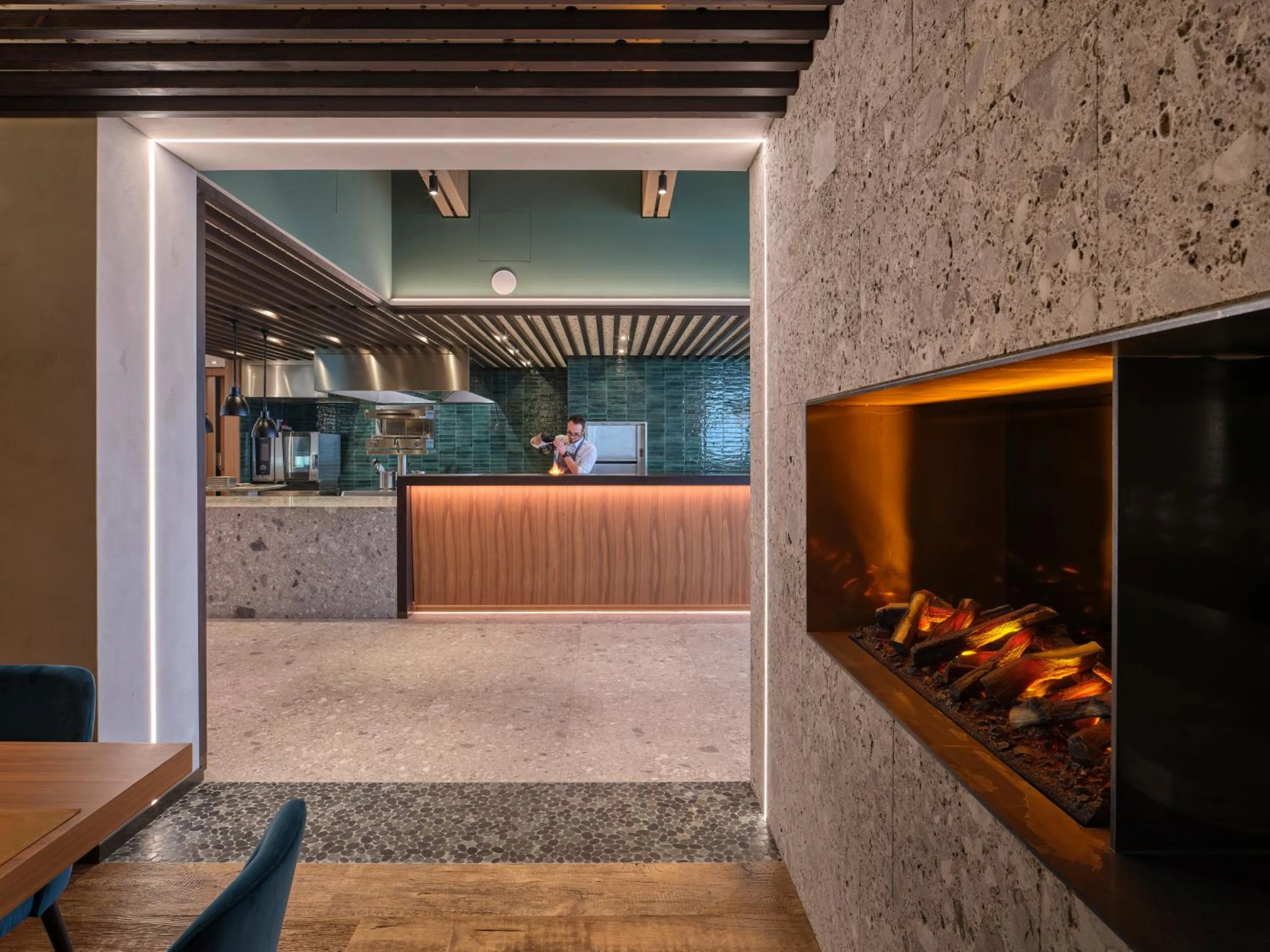 kitchen in Collina Luxury Relais