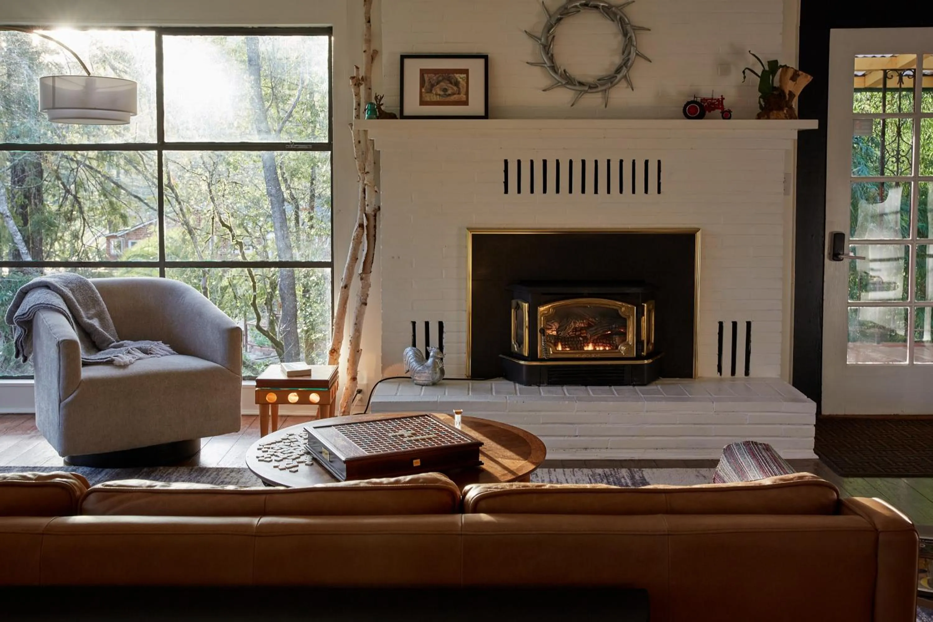 Seating area in Mine and Farm, The Inn at Guerneville, CA