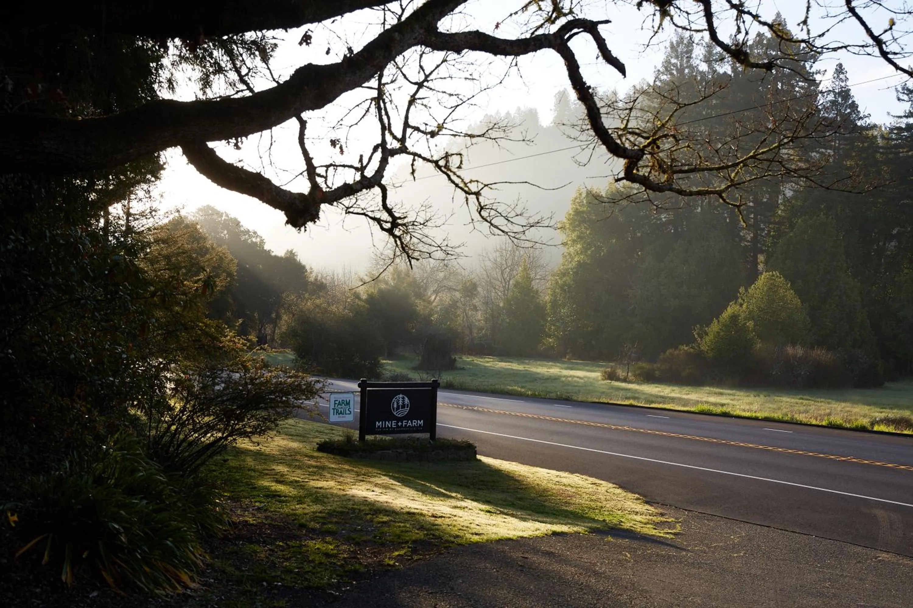Facade/entrance in Mine and Farm, The Inn at Guerneville, CA