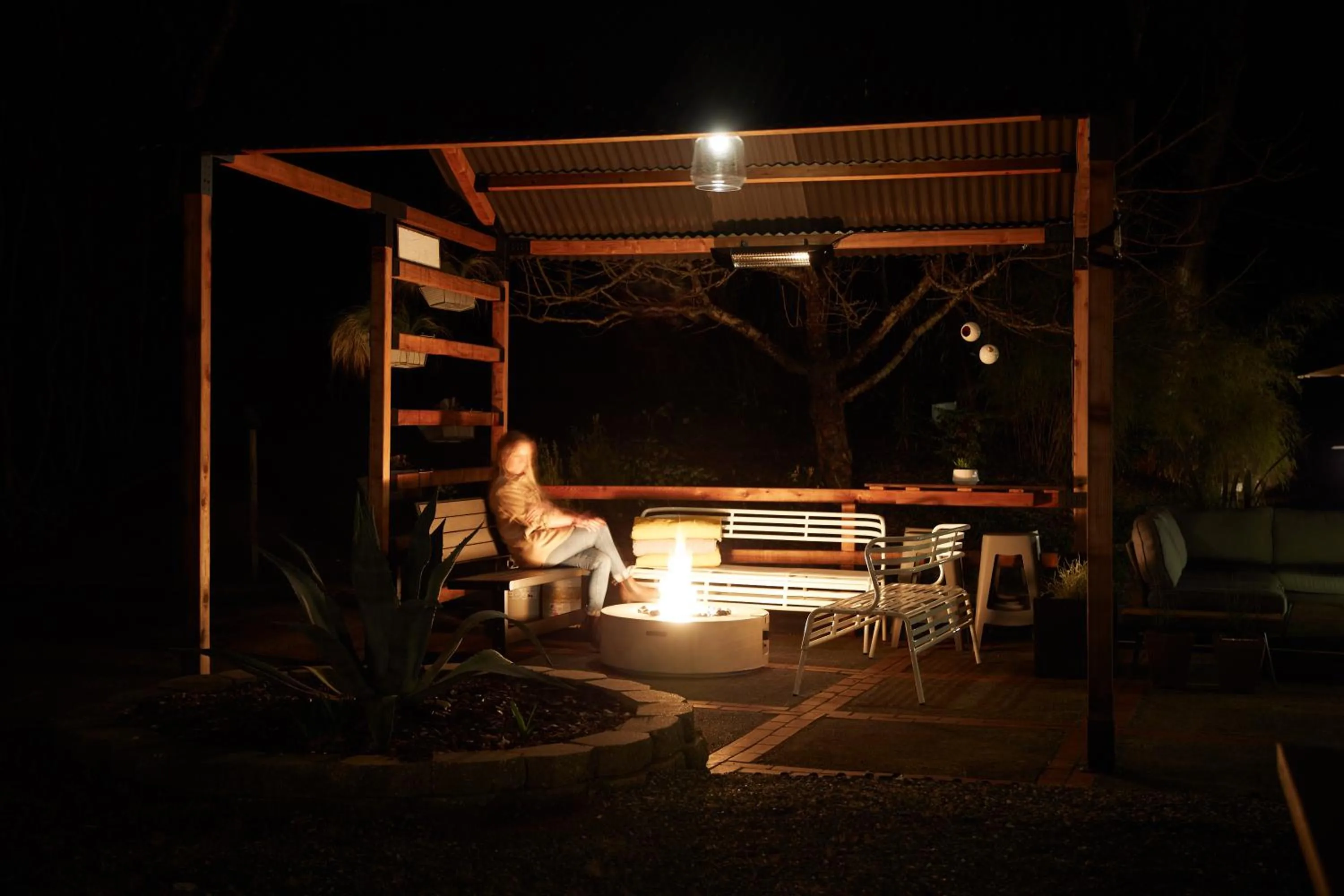 Night in Mine and Farm, The Inn at Guerneville, CA