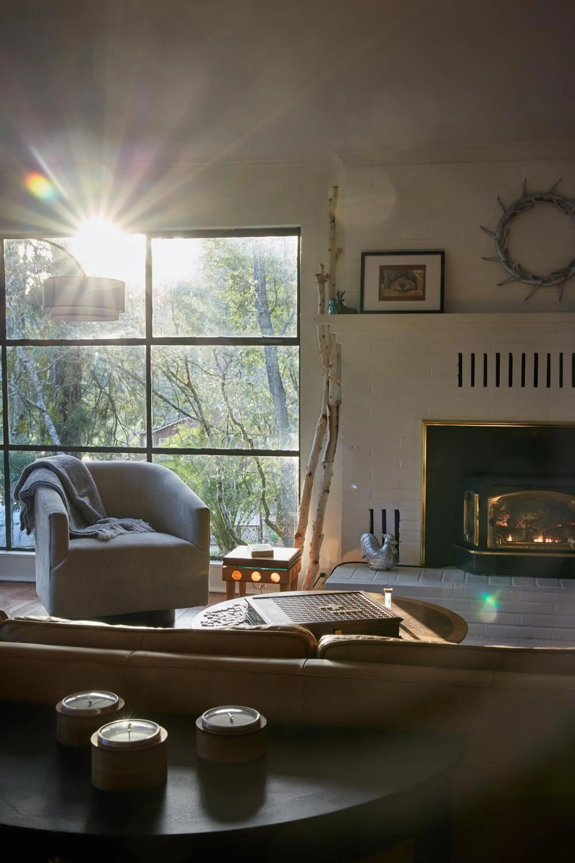 Seating area in Mine and Farm, The Inn at Guerneville, CA