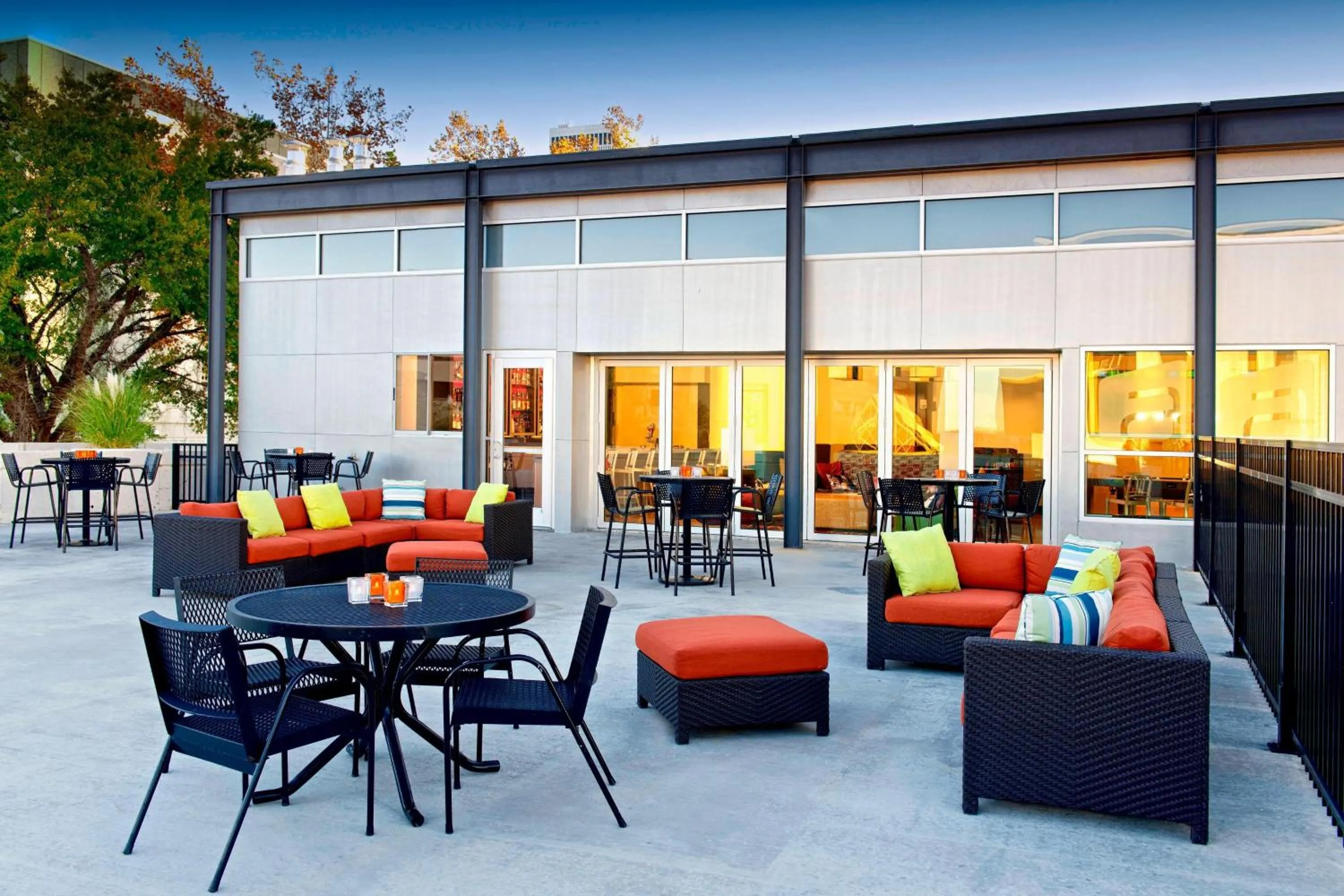 Swimming pool in Aloft Tulsa Downtown