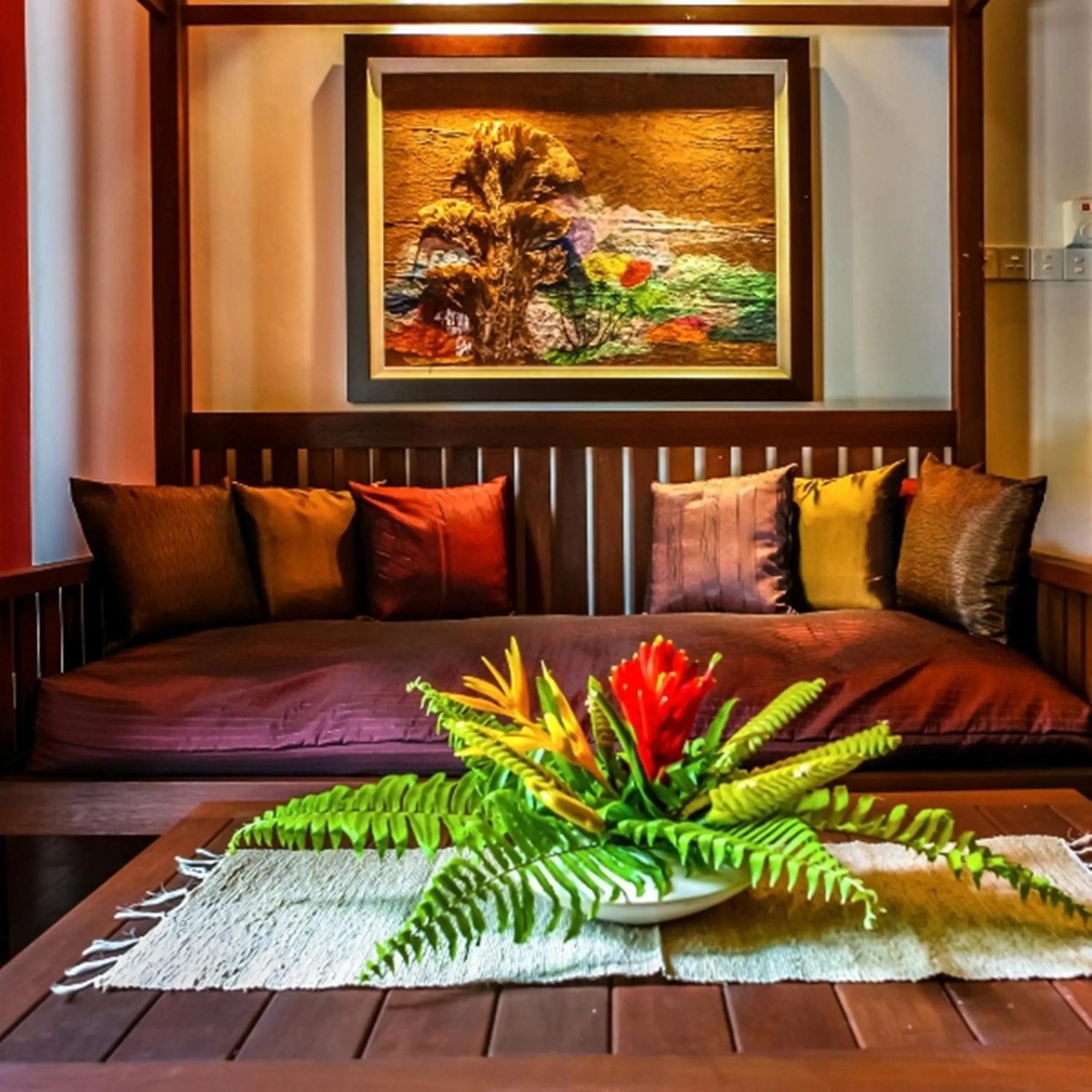 Seating area in The Village House