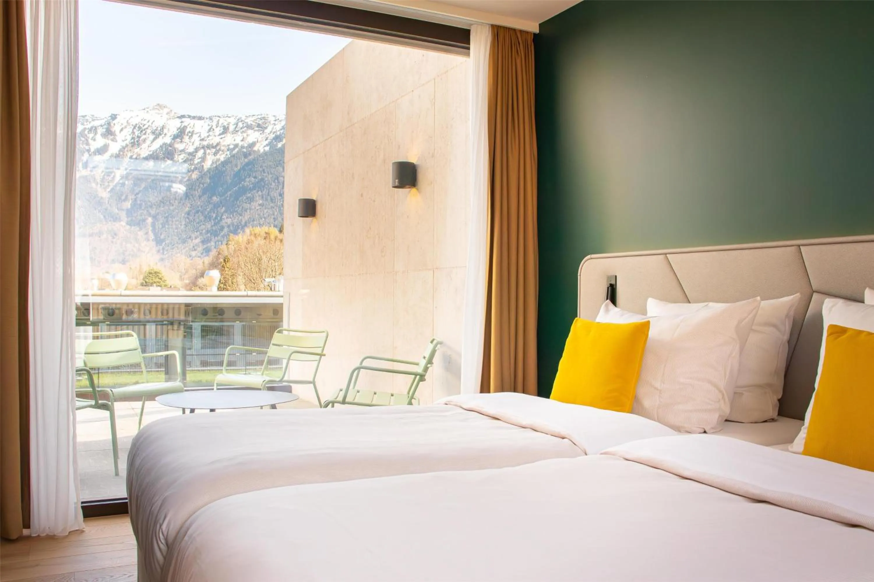 Photo of the whole room, Bed in Essential by Dorint Interlaken - New Opening