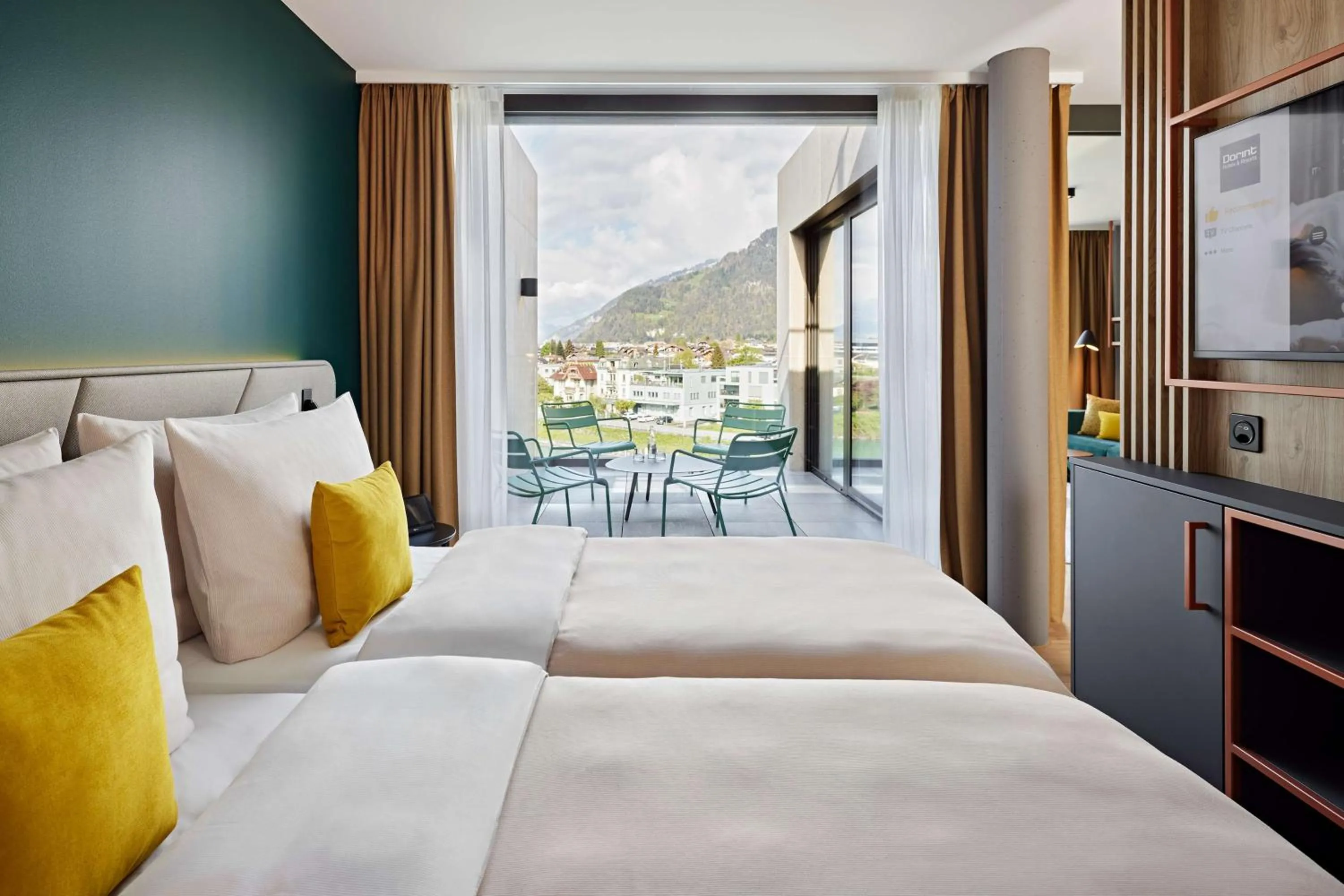 Junior Suite with two Terraces - single occupancy in Essential by Dorint Interlaken - New Opening