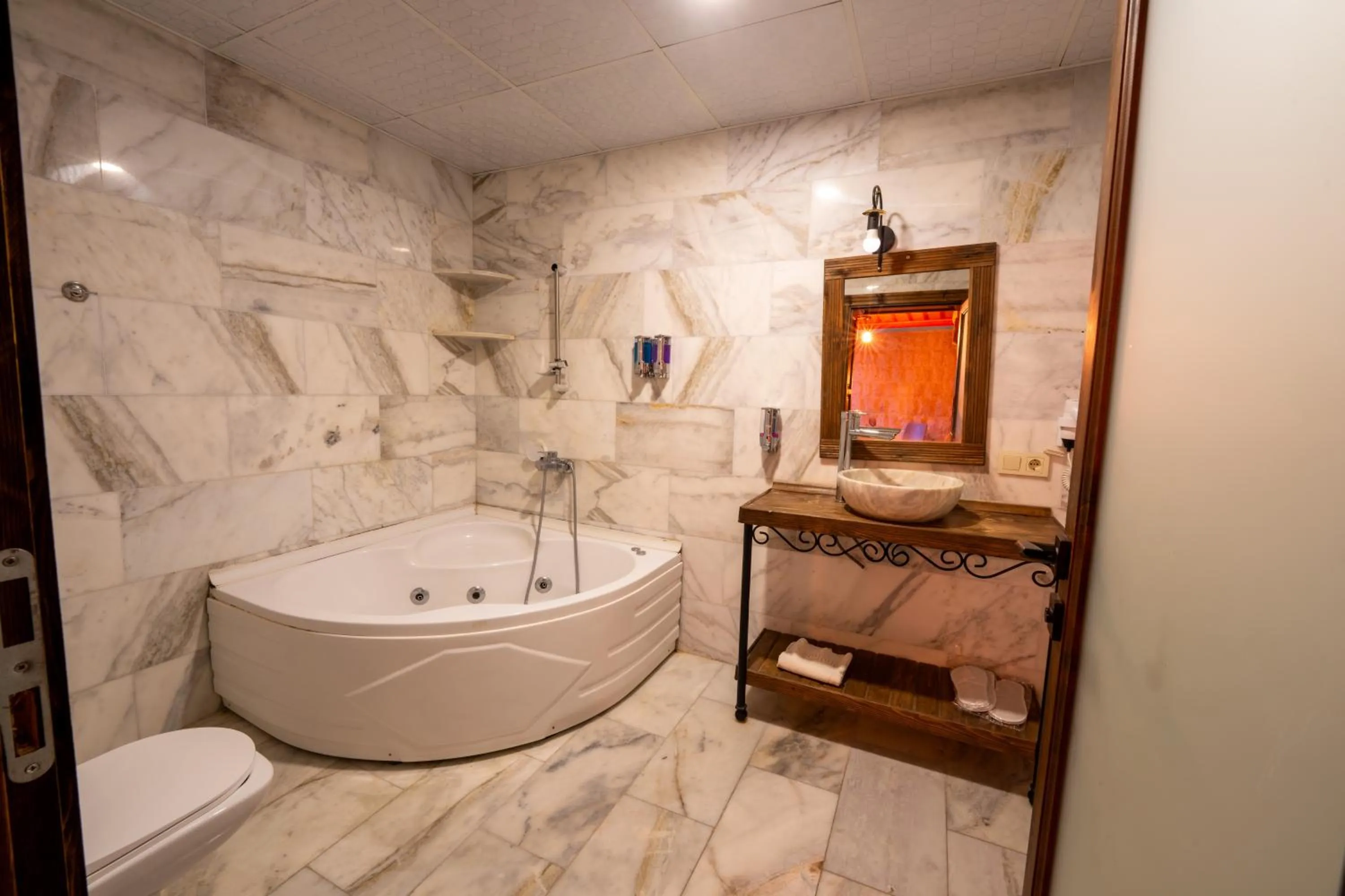 Shower in Rustic Caves