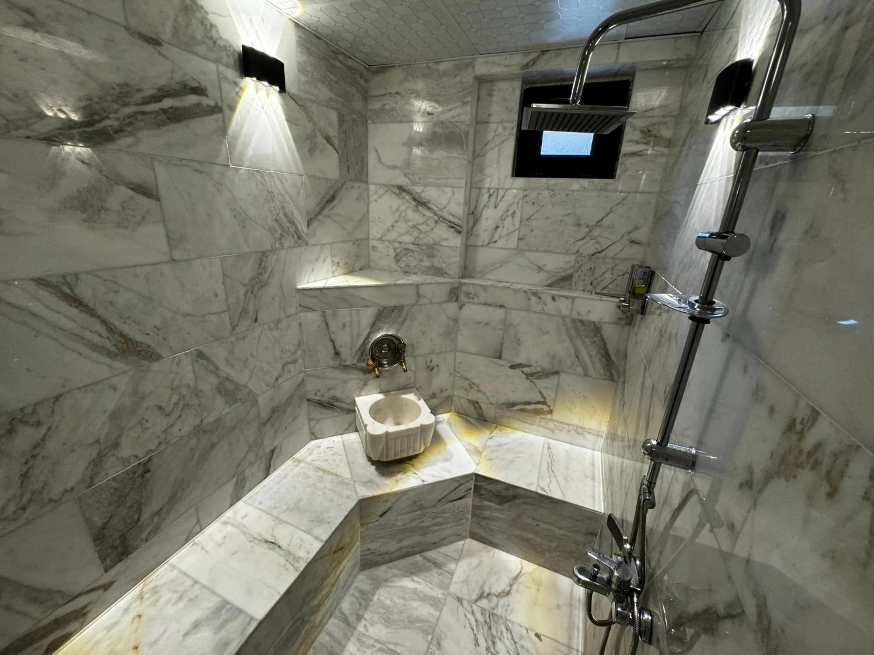 Shower in Rustic Caves