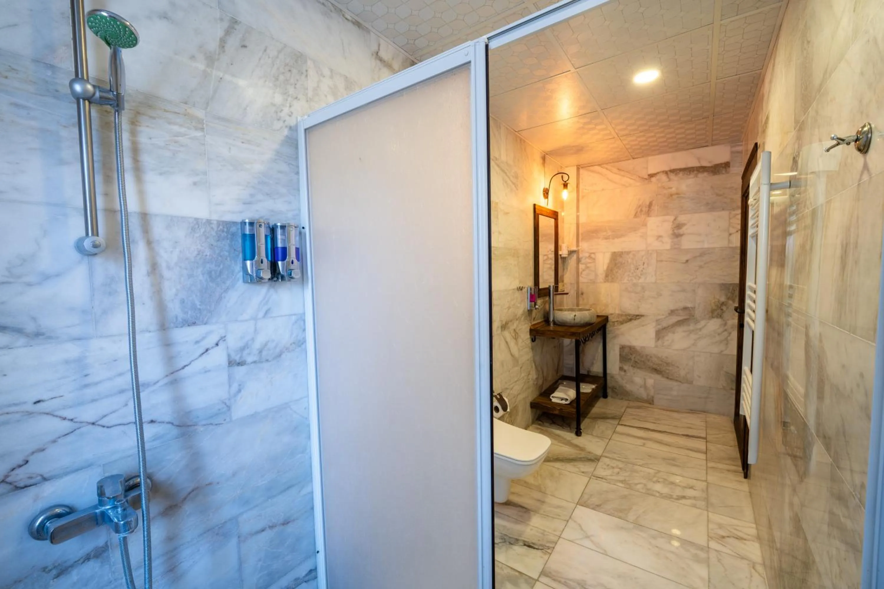 Shower in Rustic Caves