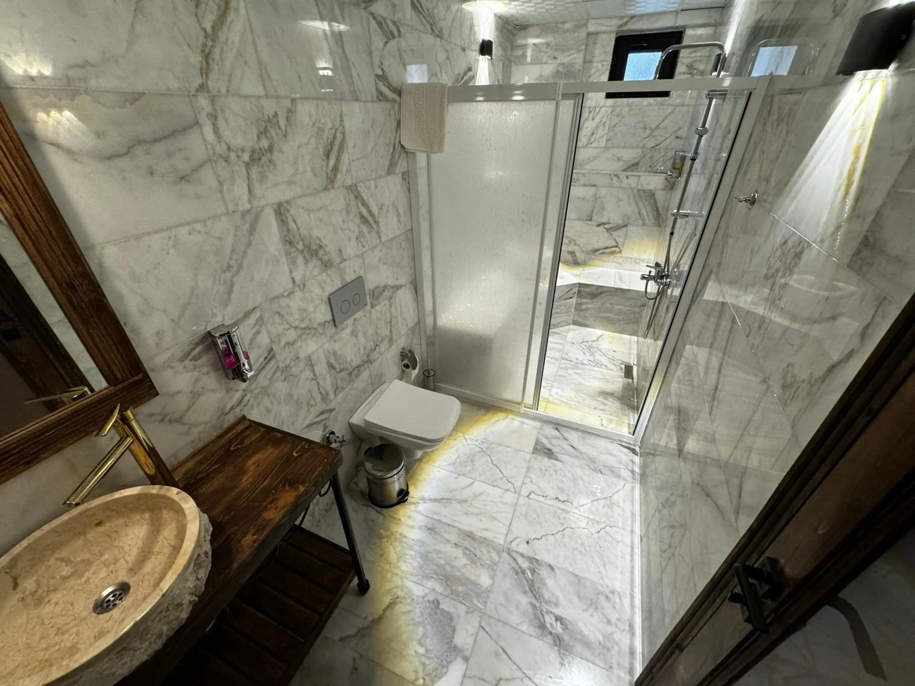 Shower in Rustic Caves