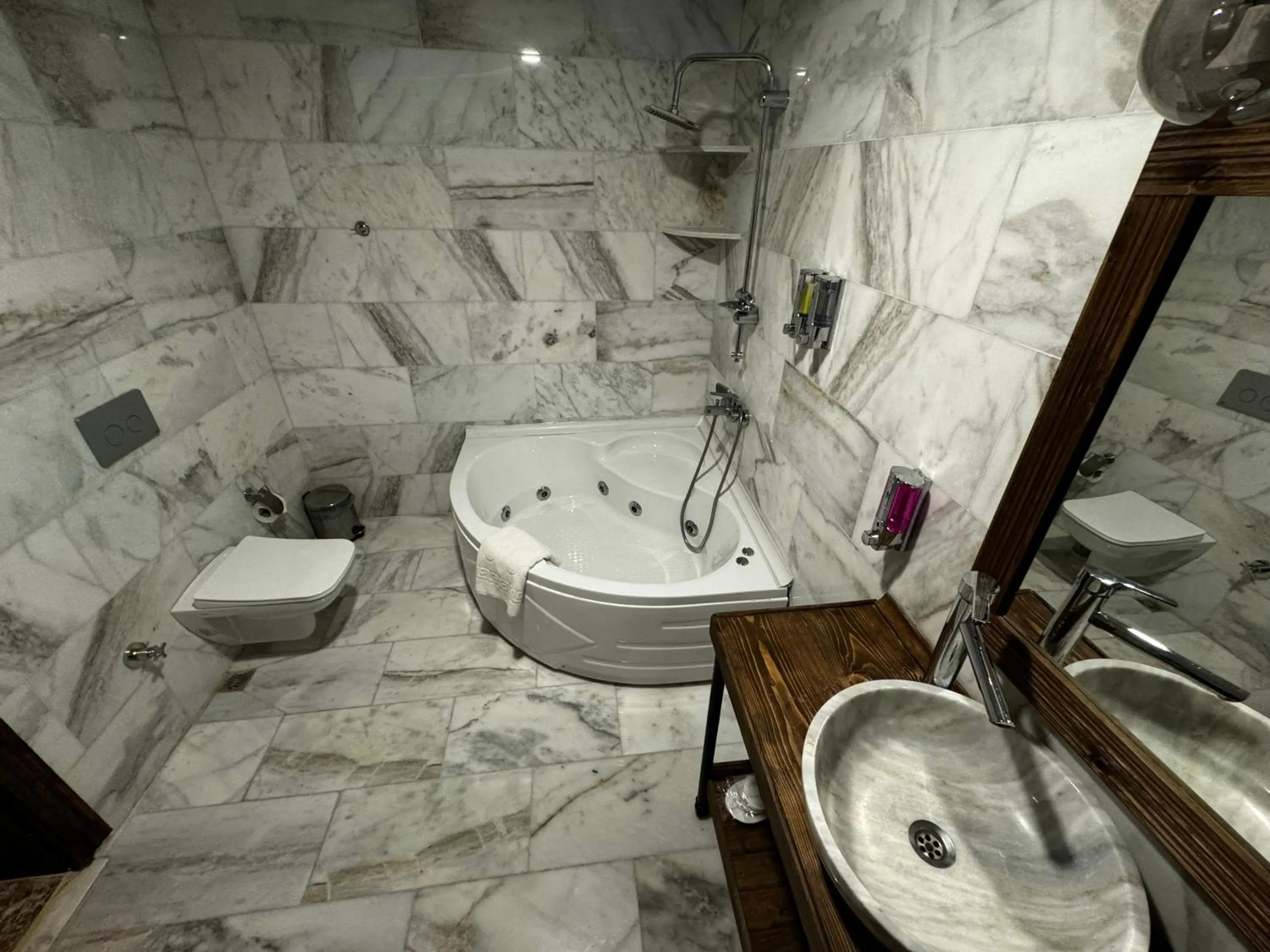 Shower in Rustic Caves